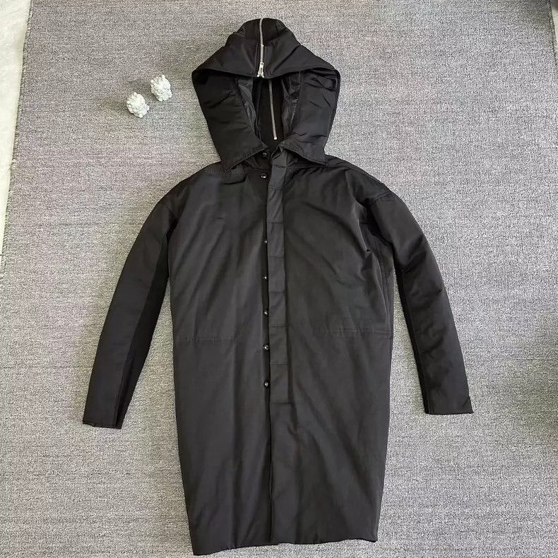 Rick Owens Rick Owens Long Black Coat for Men Size US M / EU 48-50 / 2 - 1 Thumbnail