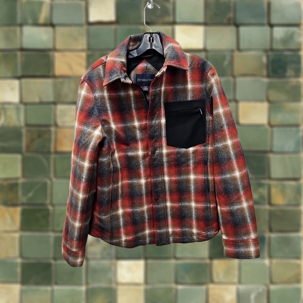 Pendleton Pendleton Mens S Plaid Wool Jacket Quilted Insulated Lining Pockets Wool Shirt Jacket Zip Snap Pockets Size US S / EU 44-46 / 1 - 1 Thumbnail