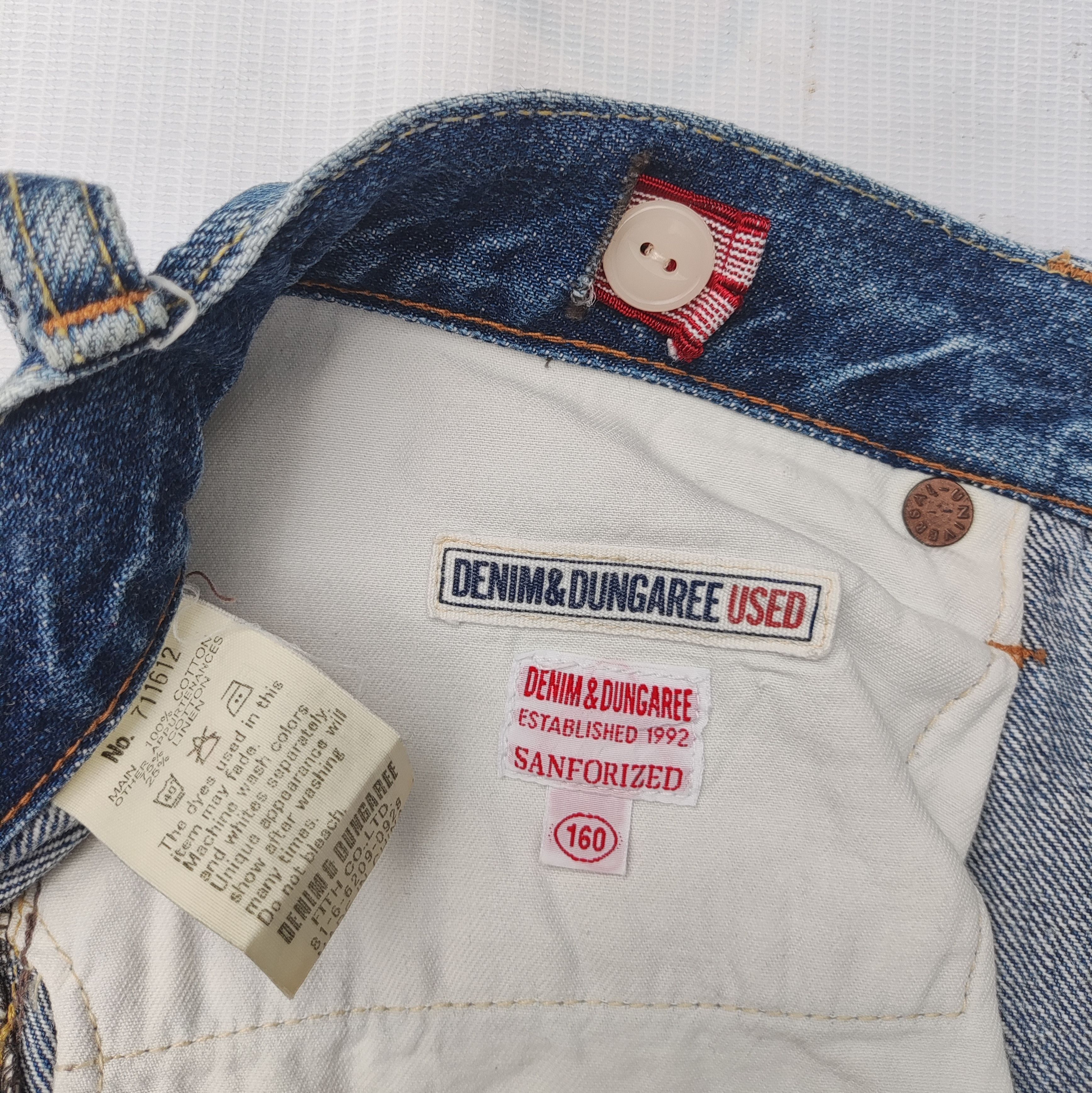 Japanese Brand Denim & Dungaree Patchwork Selvedge Sanforized Jeans Size US 29 - 9 Thumbnail
