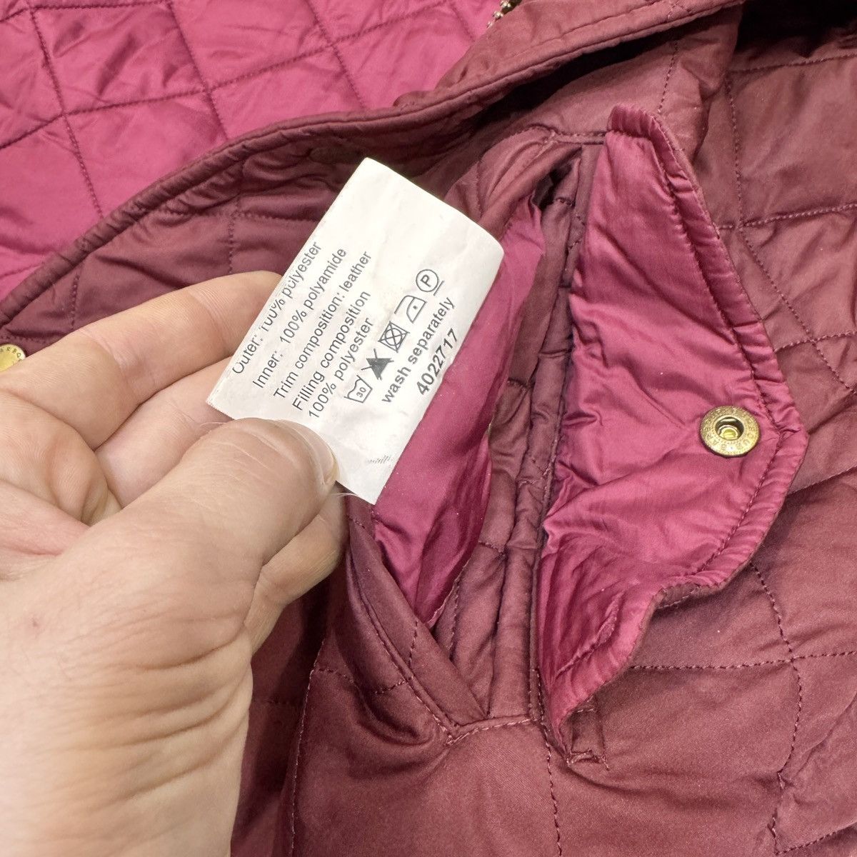 Barbour Barbour Chelsea Sportsquilt Burgundy M size Size US M / EU 48-50 / 2 - 13 Thumbnail