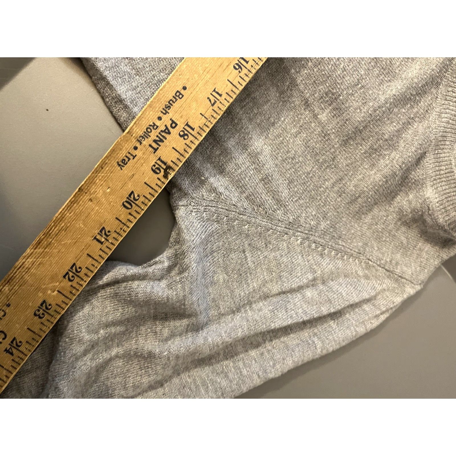 H&M VINTAGE H&M Womens Sweater Pullover Knit Crew Neck Long Sleeve Large Gray Cotton Blend 80s 90s Size L / US 10 / IT 46 - 5 Thumbnail