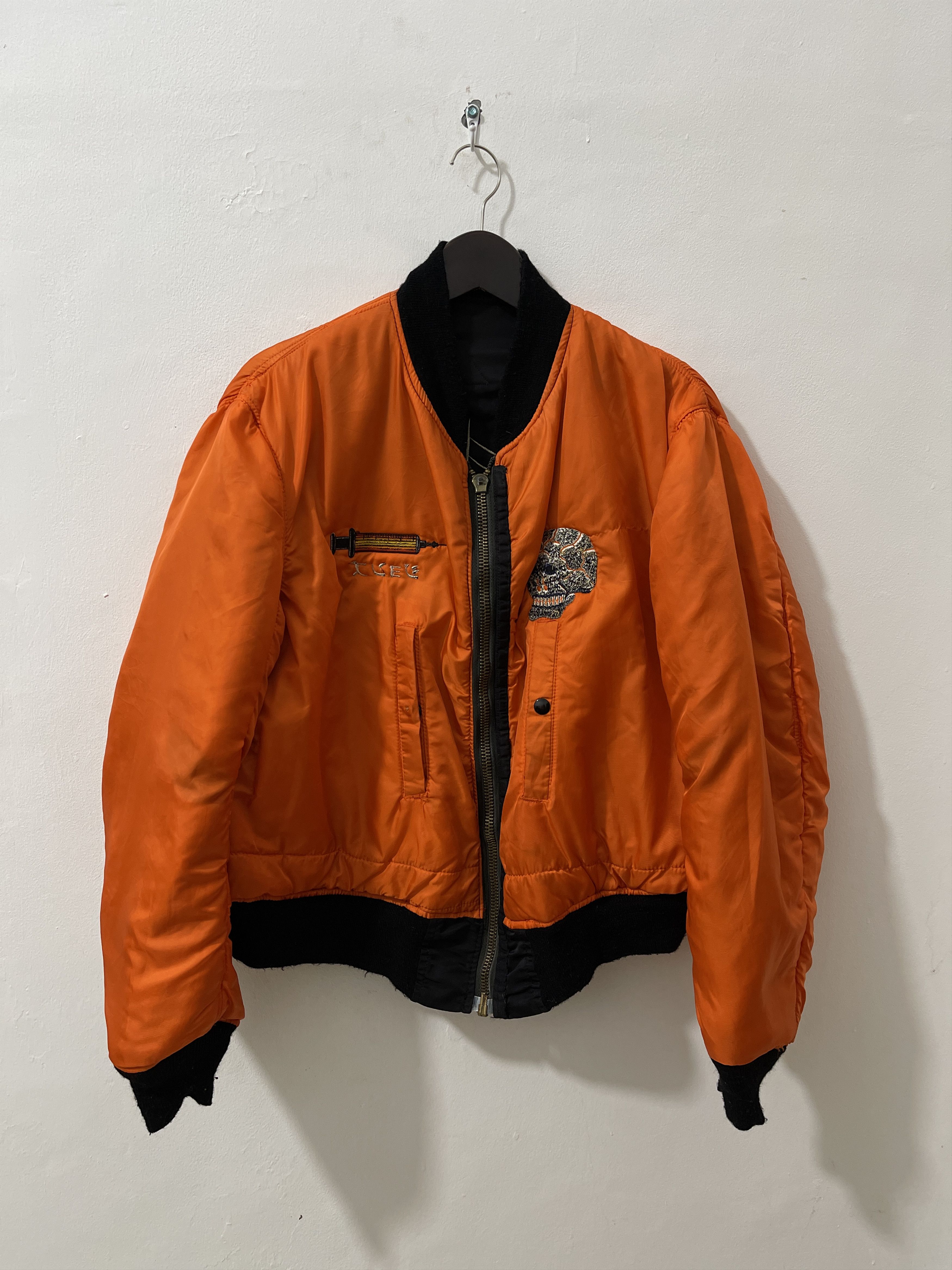 Vintage 2000s JOHN'S BY JOHNNY Archive Skull & Snake Bomber Jacket Size US XL / EU 56 / 4 - 8 Thumbnail