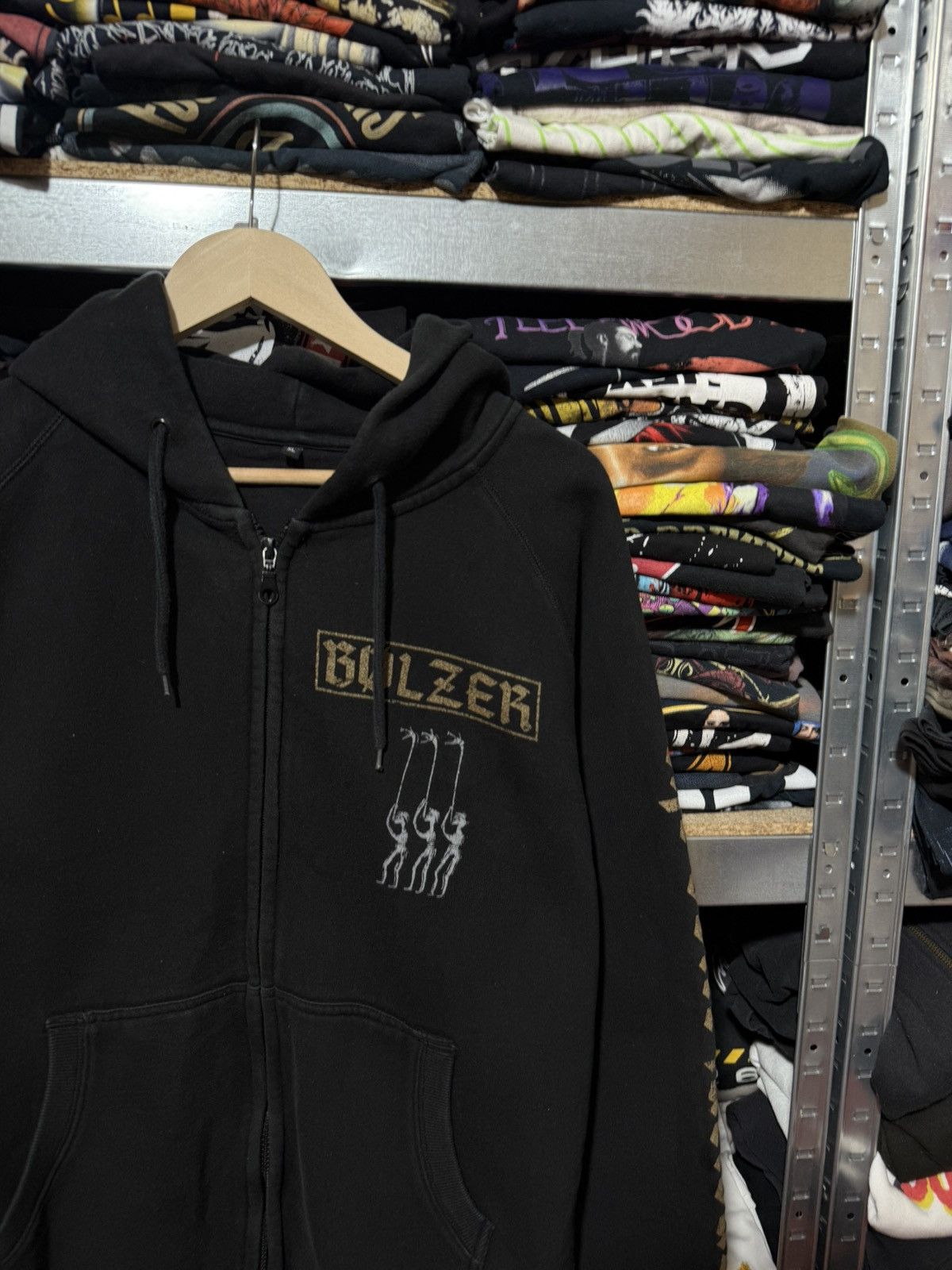 Band Tees Vintage 90’s Bolzer Black Metal Rock Band Hoodie Y2K Hype Size US XL / EU 56 / 4 - 3 Thumbnail