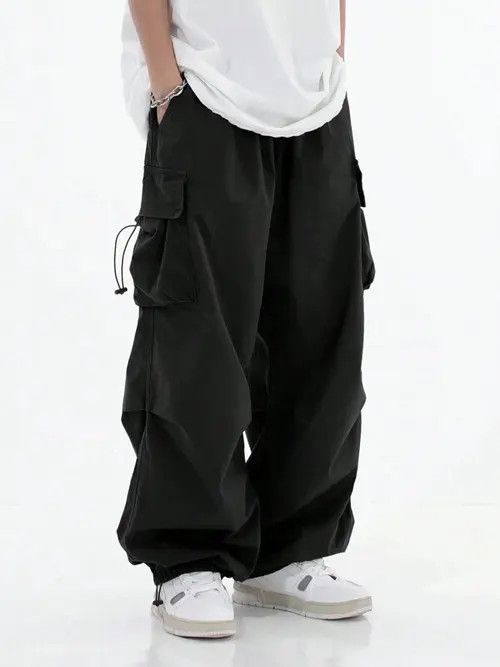 Japanese Brand Parachute Multi-Pocket Sweatpants Gorpcore Cargo Size US 32 / EU 48 - 1 Thumbnail