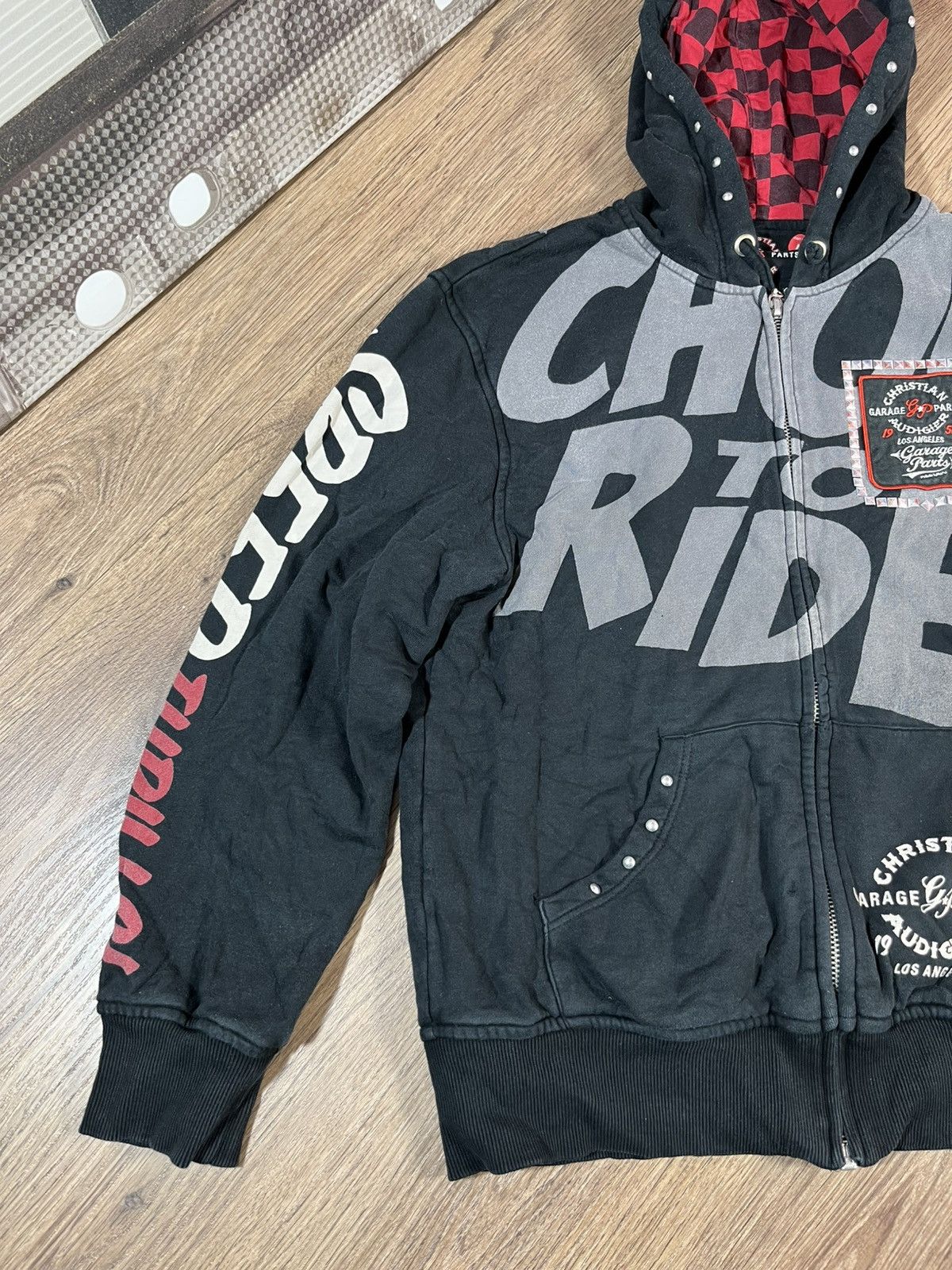 Christian Audigier Christian Audigier Zip Hoodie Size US L / EU 52-54 / 3 - 3 Thumbnail