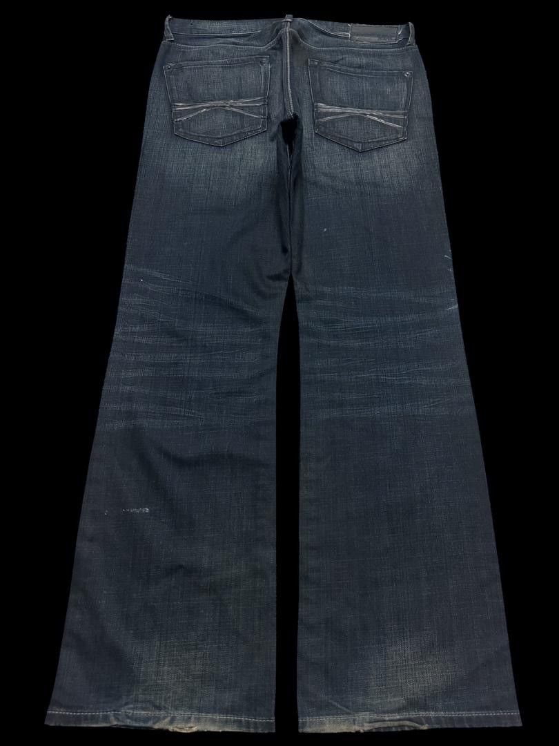 If Six Was Nine FLARE Insane Express🇯🇵 Jean Mudwash SlimFit Bootcut Dark Jean Size US 35 - 2 Thumbnail