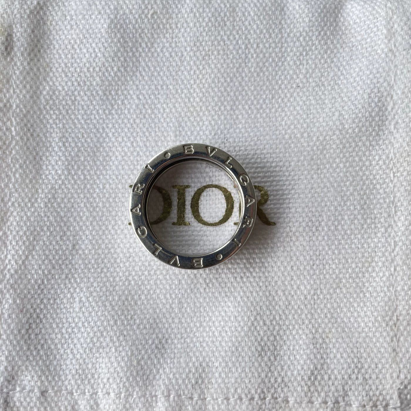 Bvlgari BVLGARI Save the Children Silver Ceramic Band Ring Silver Size ONE SIZE - 1 Thumbnail