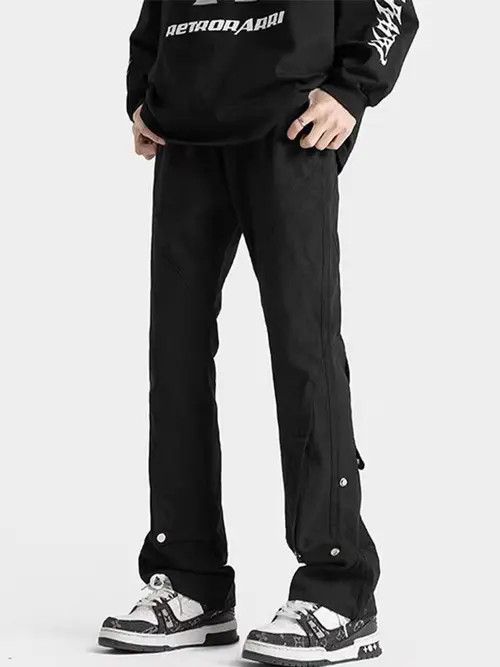 Japanese Brand Honoka x Hiro Black High Street Vintage Loose Casual Pants Size US 32 / EU 48 - 4 Thumbnail