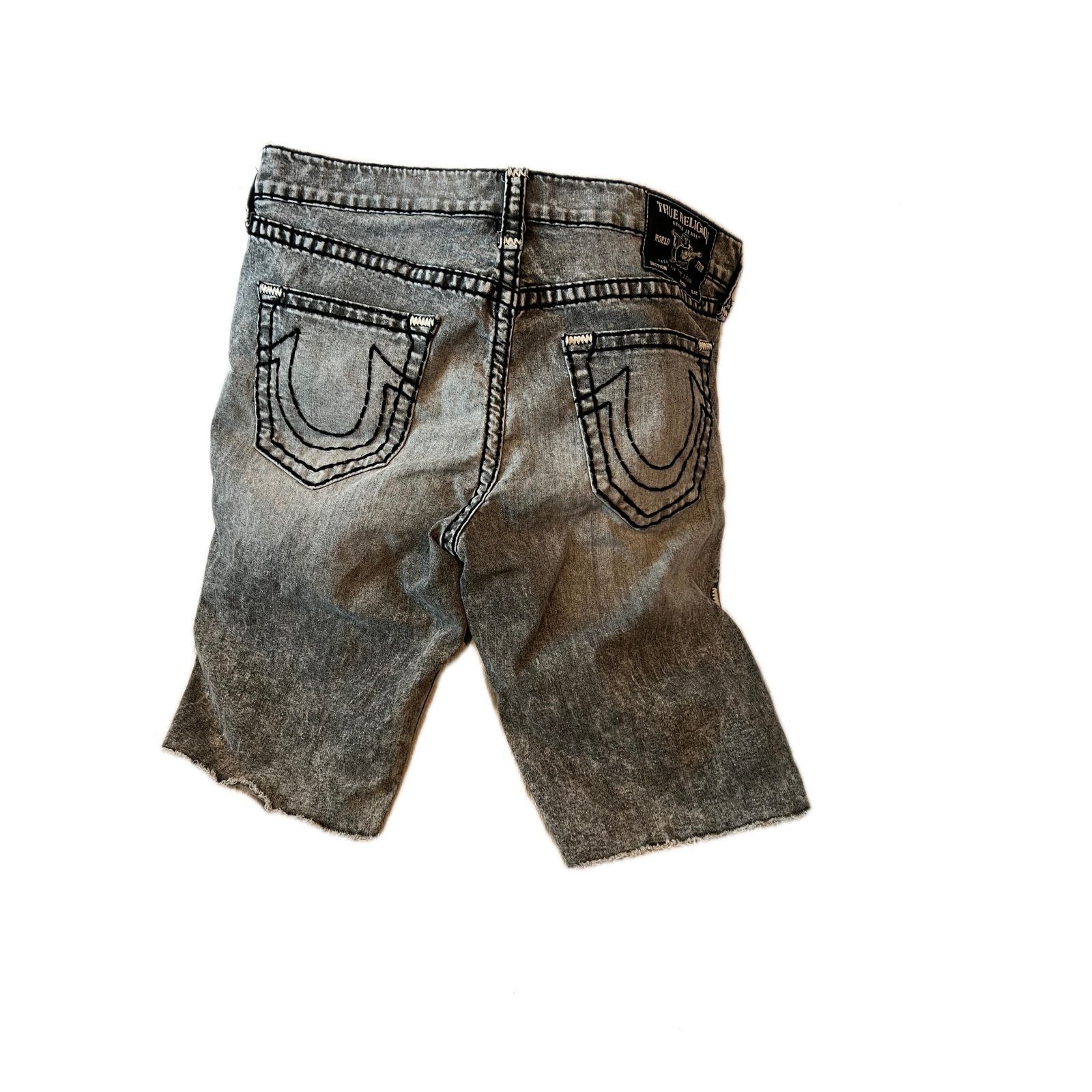 True Religion True Religion Rocco Relaxed Straight Black Jean Shorts W36 Size US 36 / EU 52 - 2 Thumbnail