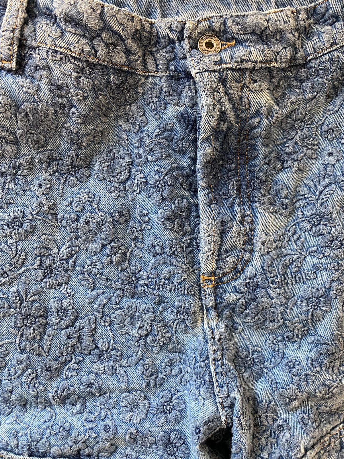 Off-White Off-White Floral Embroidery Carpenter Jeans Size US 32 / EU 48 - 2 Thumbnail