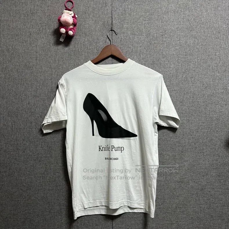 Balenciaga Balenciaga White Round Neck Short Sleeve Size S Size US S / EU 44-46 / 1 - 1 Thumbnail