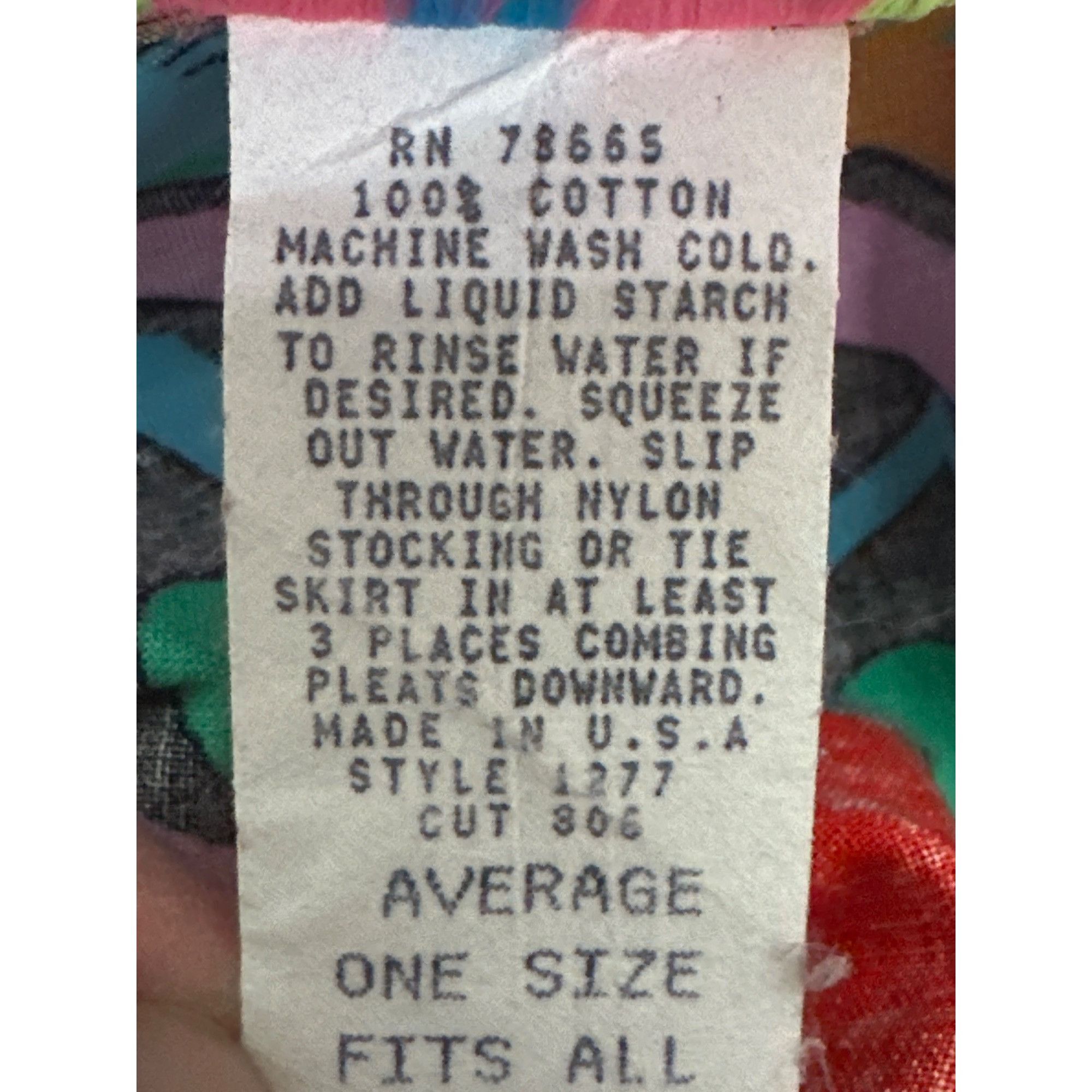 Other CCC Vintage JoJo For Your Bobo Cotton Skirt Bold Geometric A Size 32" / US 10 / IT 46 - 4 Thumbnail