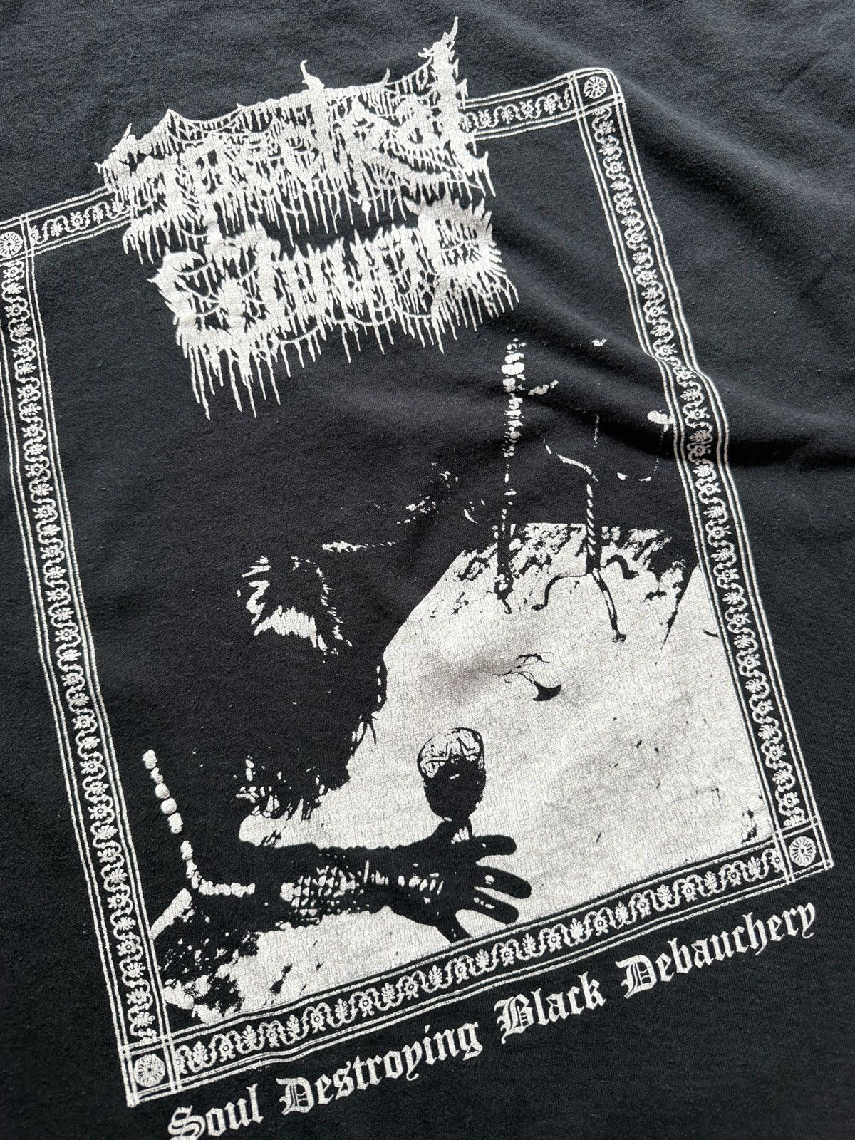 Vintage Spectral Wound Soul Destroying Black Debauchery Band Tee Size US XL / EU 56 / 4 - 2 Thumbnail