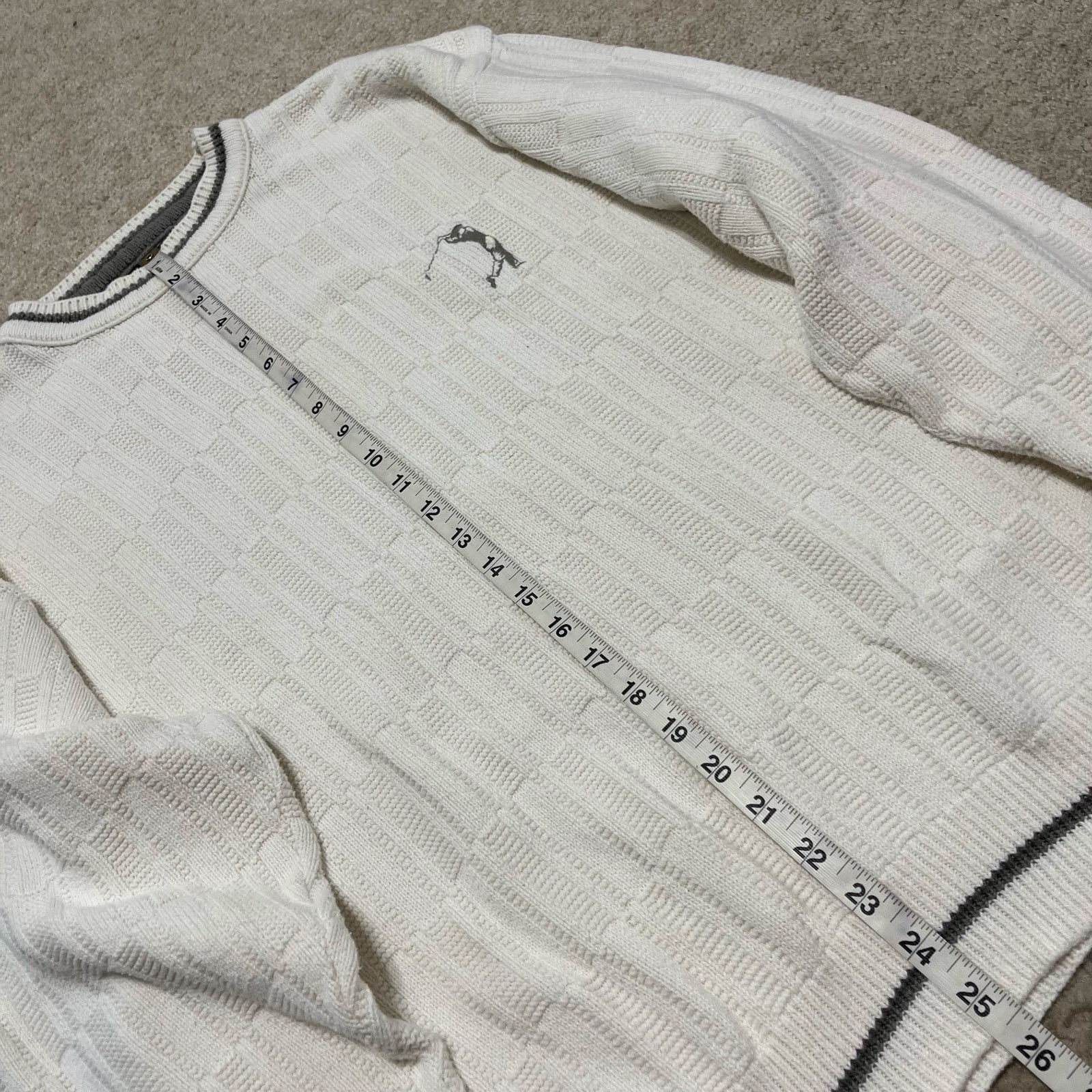 Other Vintage Carmel Golf Knit Pullover White Sweater USA Made L Size US L / EU 52-54 / 3 - 4 Thumbnail