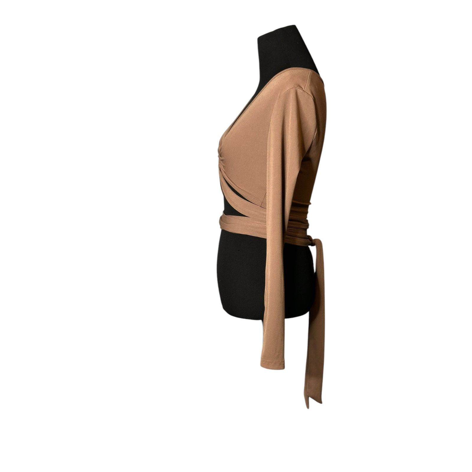 Shein Shein brown cut out ring long sleeves sexy top size XS Size XS / US 0-2 / IT 36-38 - 6 Thumbnail