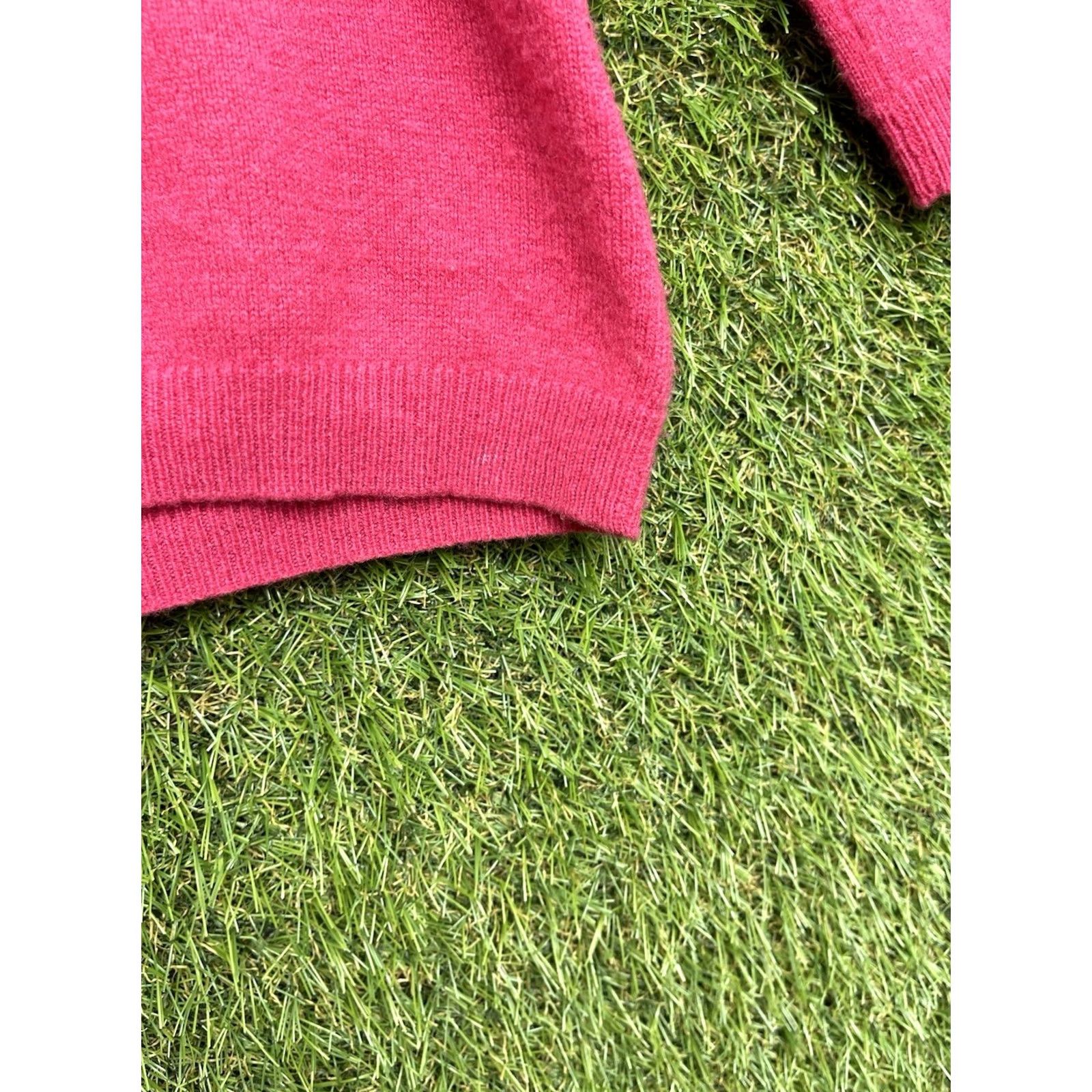 Charter Club VINTAGE Charter Club Luxury Cashmere Sweater Womens M Pink 90s Modern Y2K Formal Knit Pullover Raglan Sleeve V-Neck All Seasons Soft Size M / US 6-8 / IT 42-44 - 6 Thumbnail