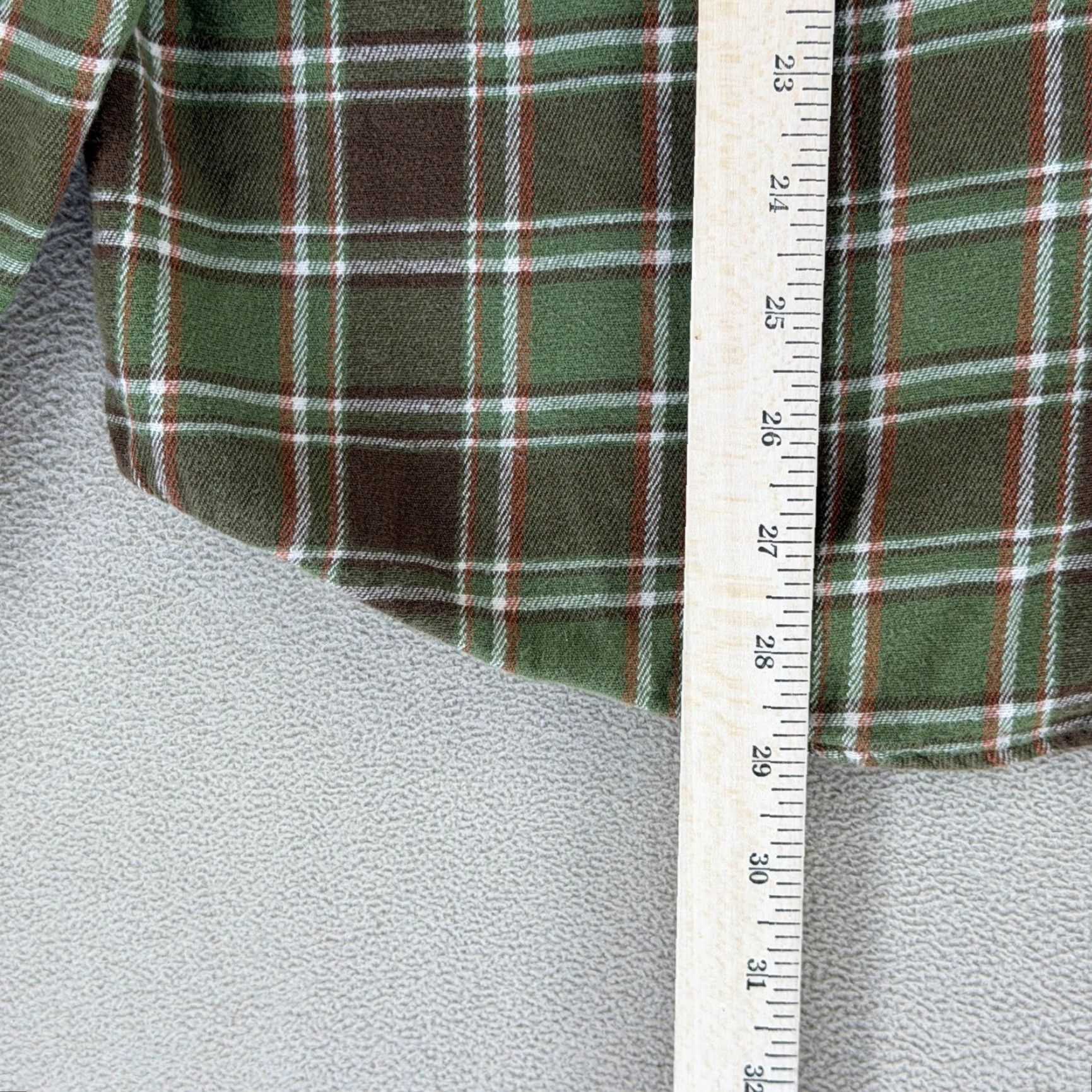 Vintage Seager Mens Flannel Long Sleeve Button Up Shirt Green Plaid Size L Size US L / EU 52-54 / 3 - 4 Thumbnail