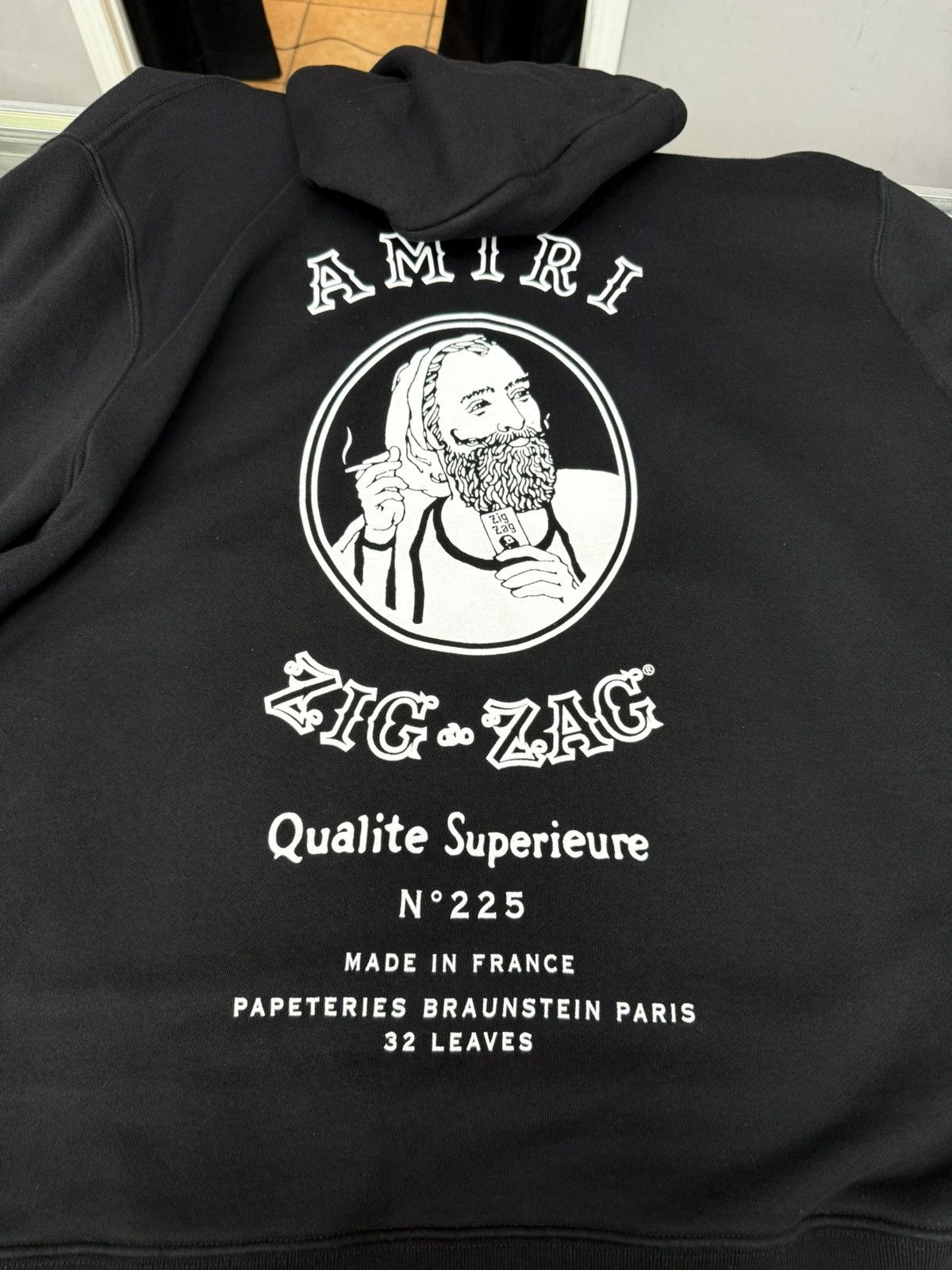 Amiri AUTHENTIC AMIRI x Zig Zag Cotton Black Hoodie Men XXX Large Size US XXL / EU 58 / 5 - 20 Thumbnail