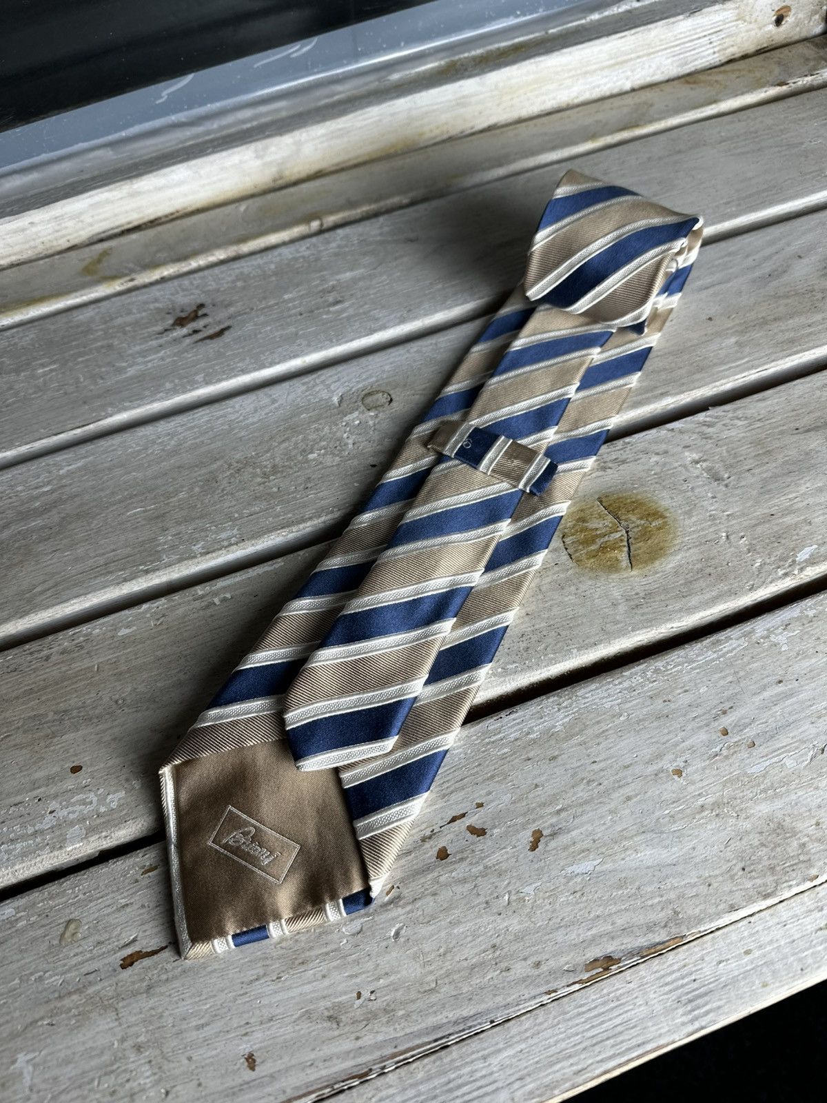 Brioni × Vintage 🚨 BRIONI VINTAGE TIE RARE LUXURY OLD MONEY LOGO Size ONE SIZE - 1 Thumbnail