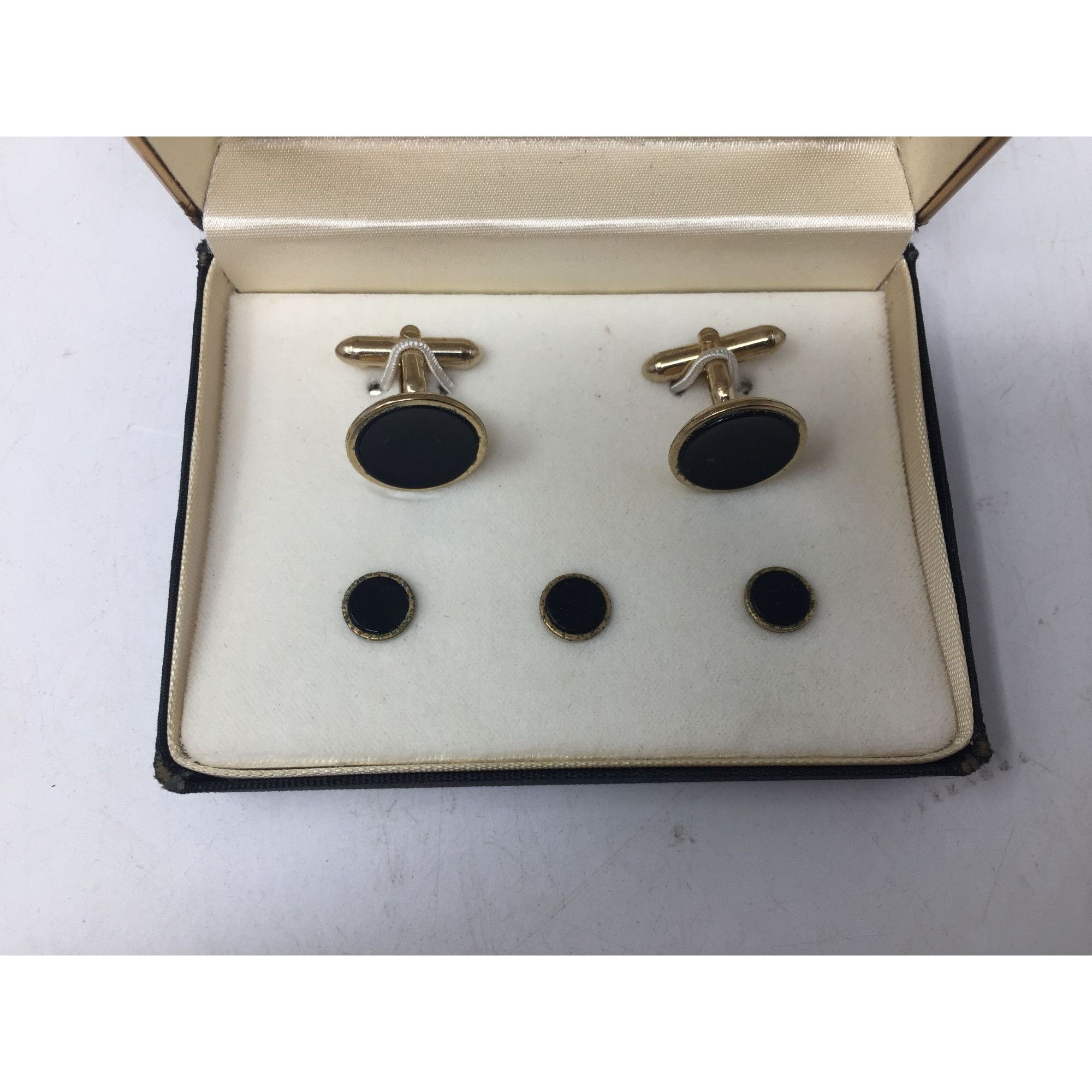 Other Mc. Elgunn's Summit, N.J. by Swank Black/Gold Cufflinks and Size ONE SIZE - 4 Thumbnail