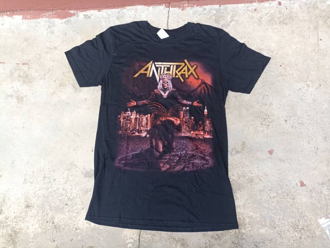 Band Tees T Shirt Anthrax Rock world band tour 2017 Size US M / EU 48-50 / 2 - 3 Thumbnail