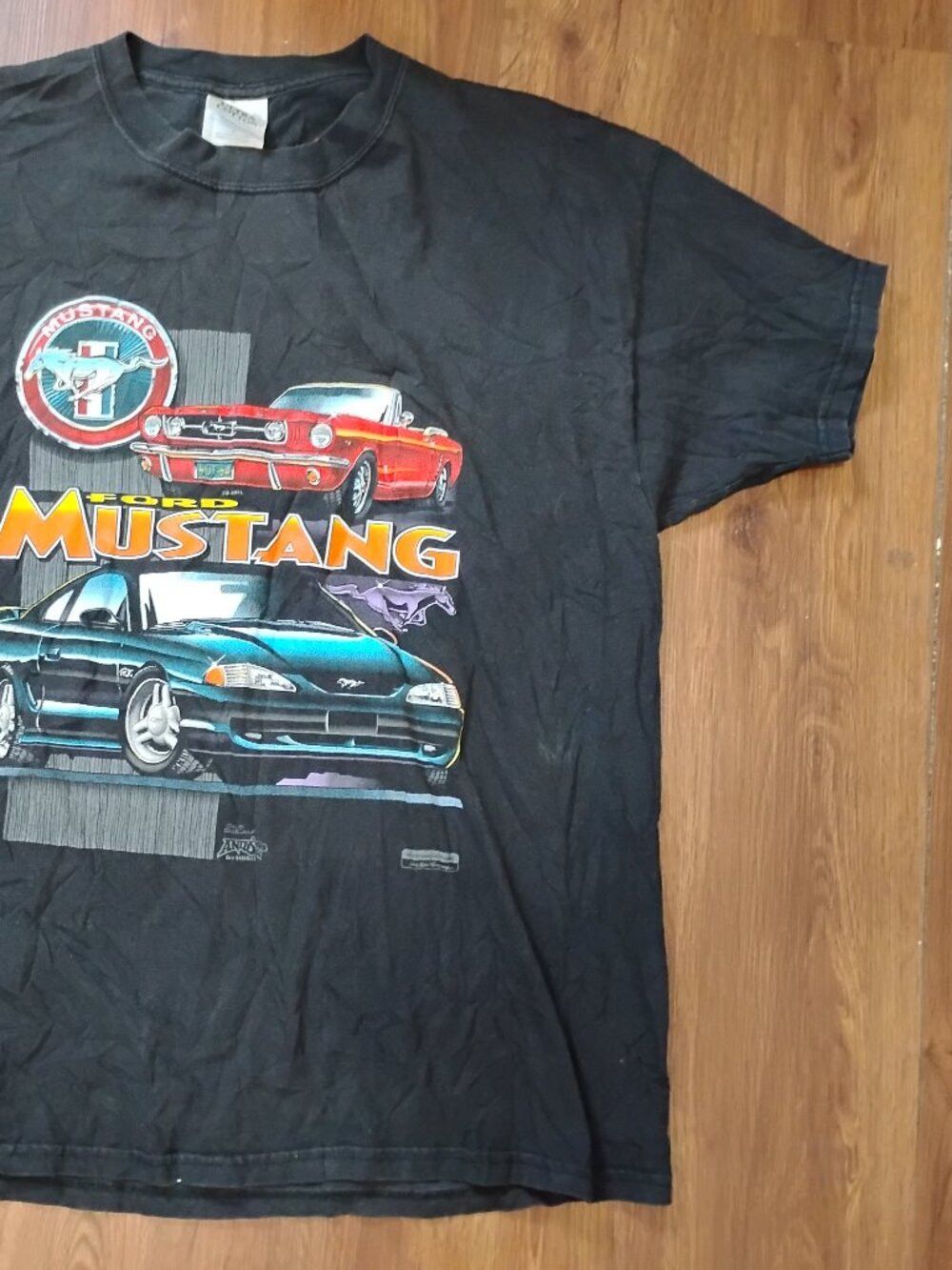 Gildan Vintage Y2K Ford Mustang Dave England T-Shirt Size US L / EU 52-54 / 3 - 3 Thumbnail