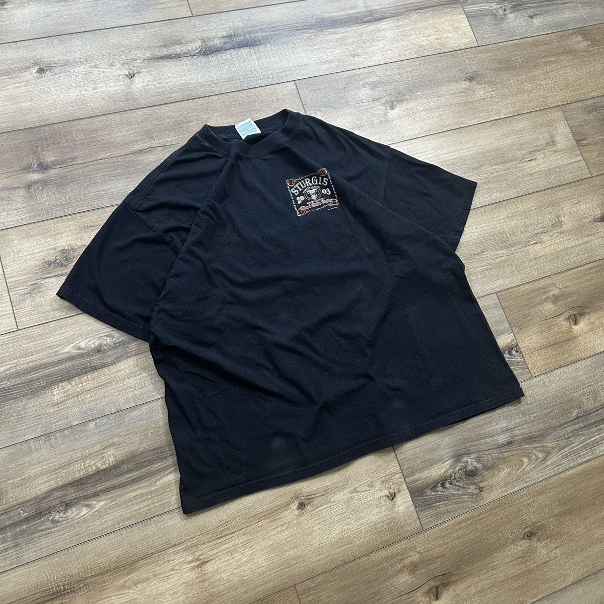 Harley Davidson Vintage 2003 Sturgis Black Hills Rally Biker Graphic Tee Size US XXL / EU 58 / 5 - 2 Thumbnail