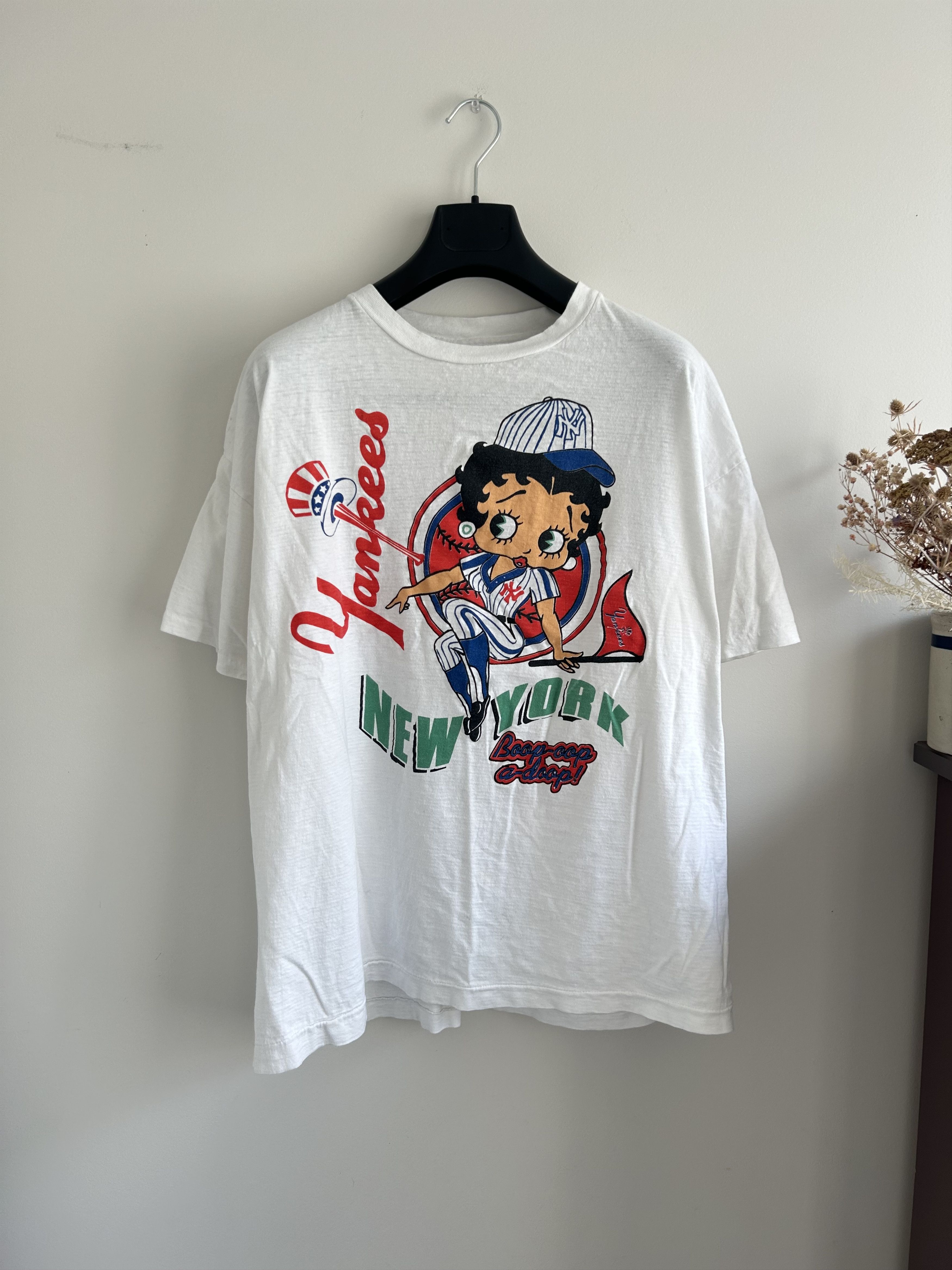 Vintage SS BETTY BOOP Yankees Size US XL / EU 56 / 4 - 1 Thumbnail