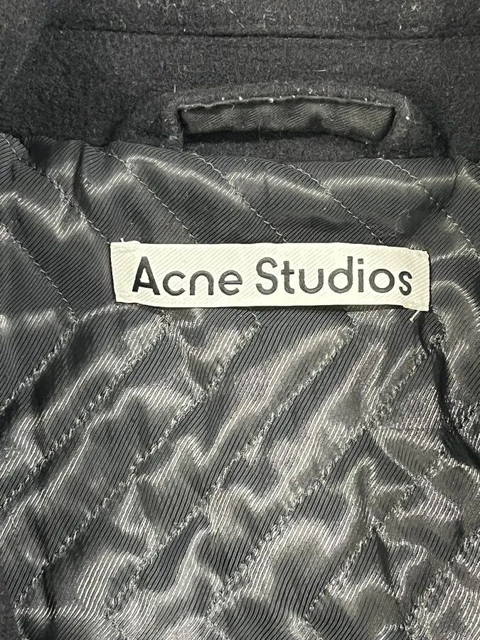 Acne Studios Acne Studios Black Wool & Leather Biker Jacket Size US M / EU 48-50 / 2 - 9 Thumbnail