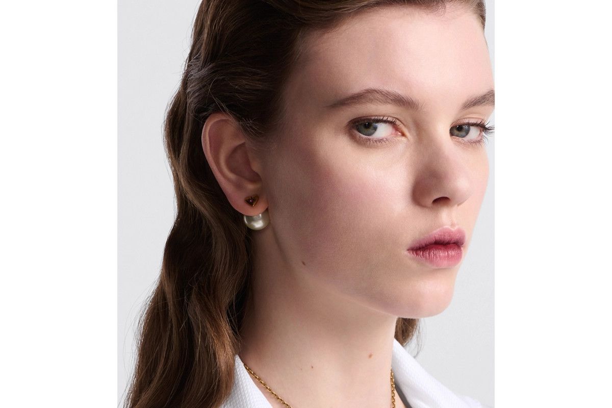 Dior o1bcso1str0126 Size:OS/Tribales Earrings in Golden/White Size ONE SIZE - 5 Thumbnail