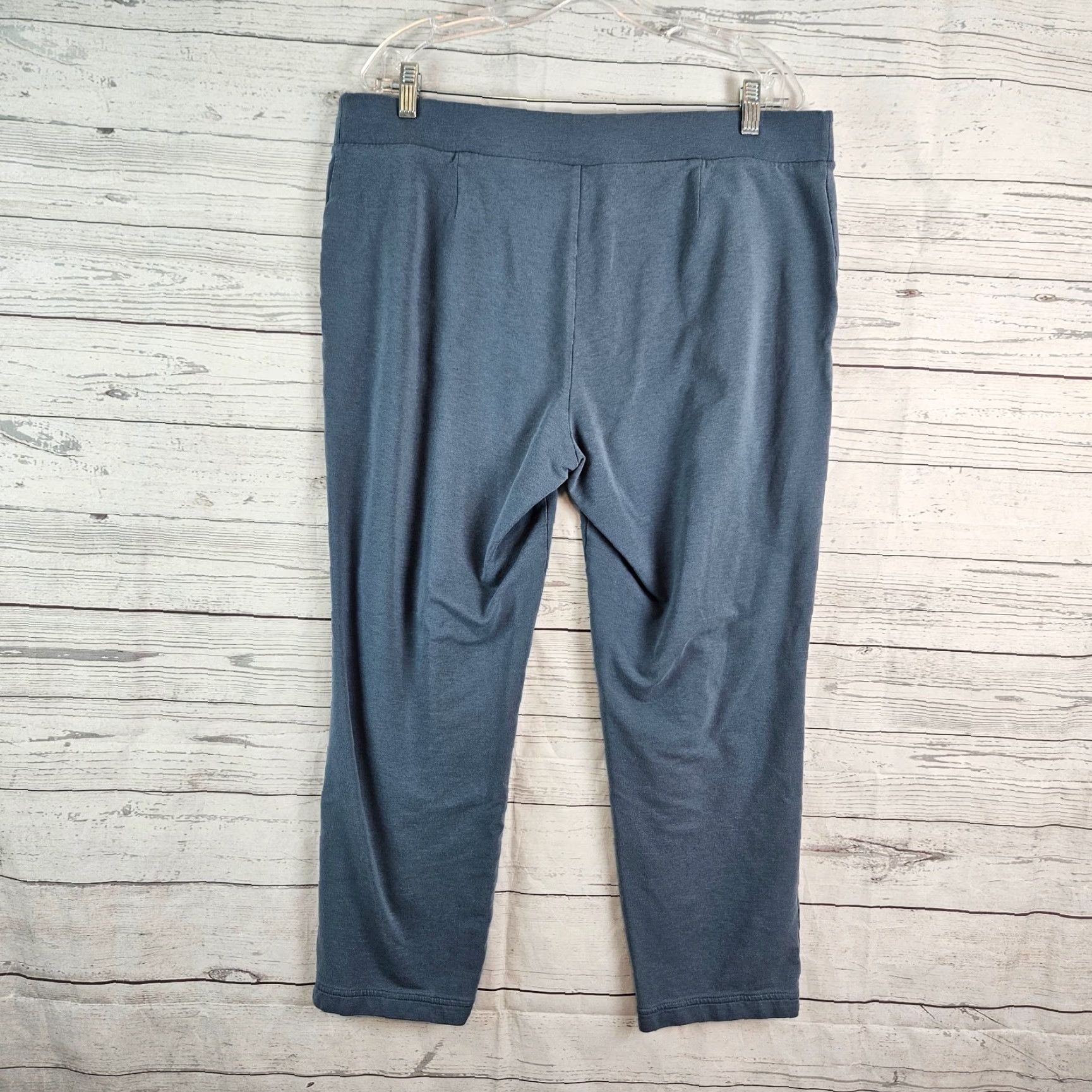 J. Jill Pure Jill Womens Slim Leg Cropped Pants Sz Large Blue Pull On High Rise Size 36" / US 14 / IT 50 - 3 Thumbnail
