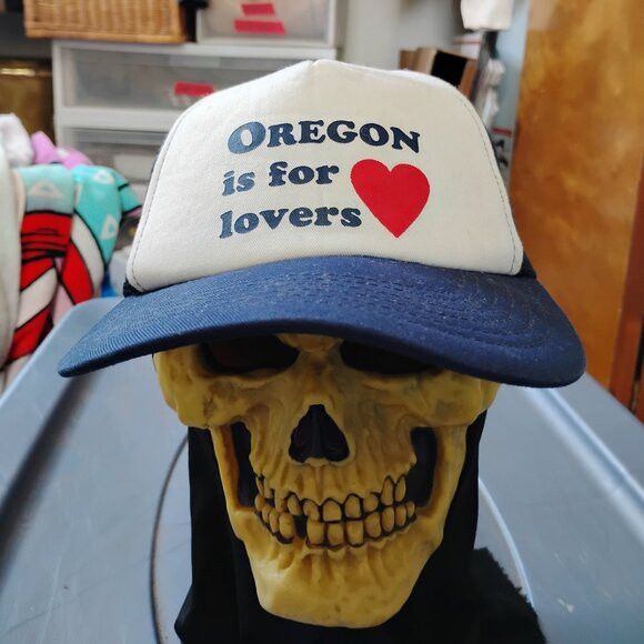 Other Vintage Oregon Is For Lovers Snap Trucker Hat Cap Size ONE SIZE - 1 Thumbnail