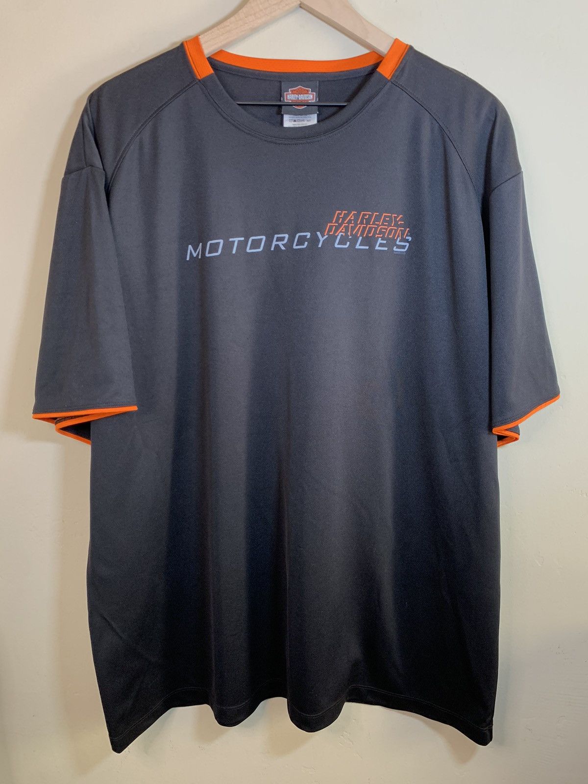 Harley Davidson × Vintage *RARE* Vintage Harley Davidson Jersey Athletic Biker T-Shirt Size US XXL / EU 58 / 5 - 1 Thumbnail