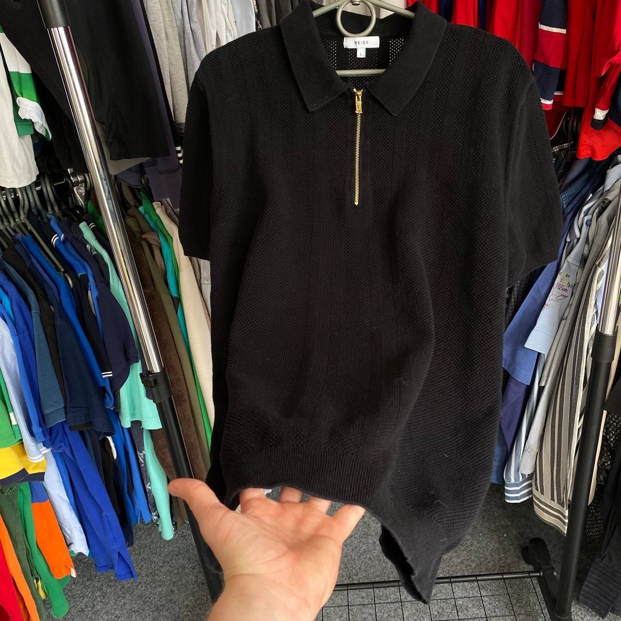 Designer × Reiss Luxury Reiss Basic designer streetwear old money polo Size US L / EU 52-54 / 3 - 7 Thumbnail