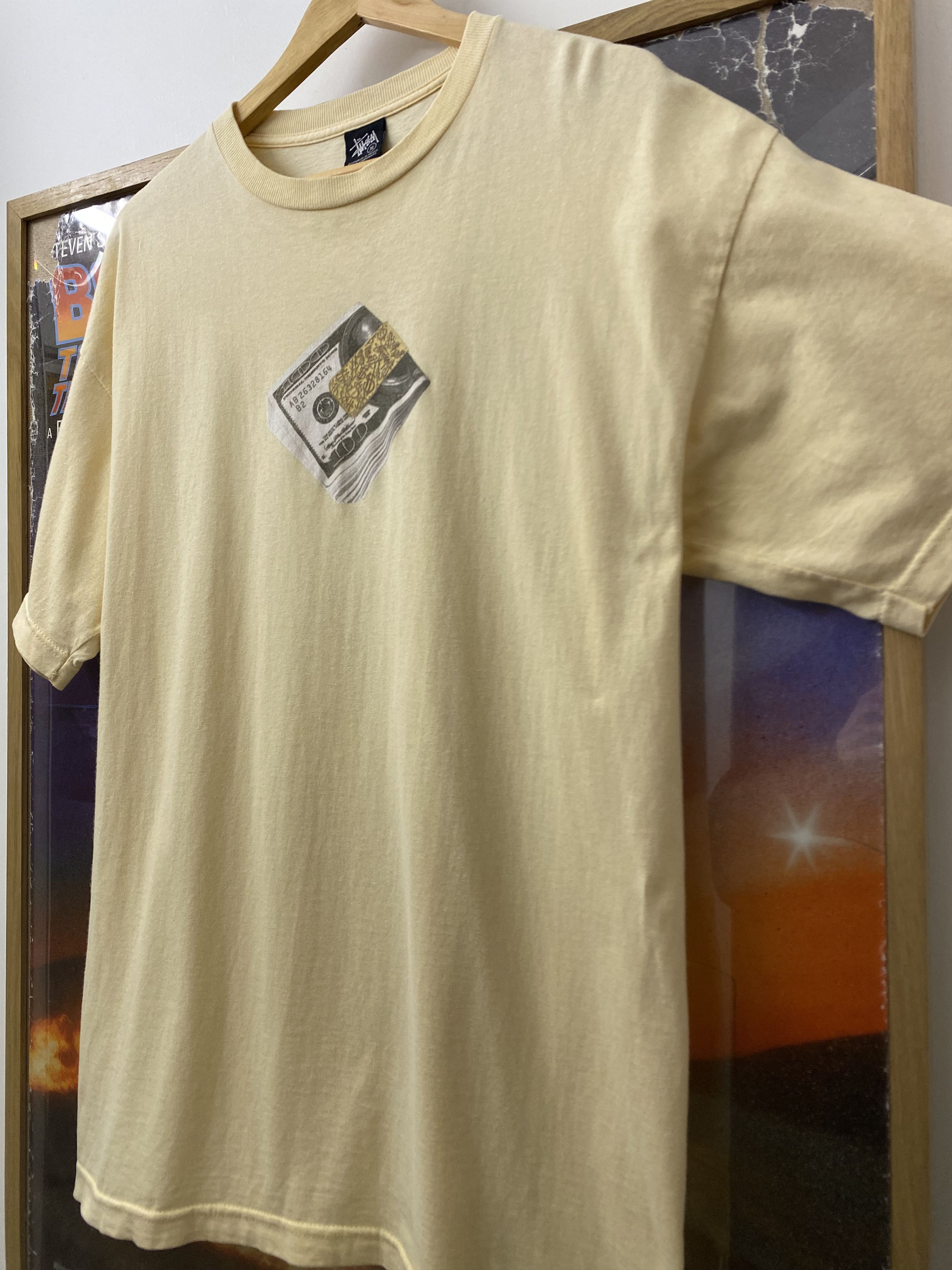 Stussy 00s Vintage Stussy Money Clipped 100$ Bills Graphic T Shirt Size US XL / EU 56 / 4 - 4 Thumbnail