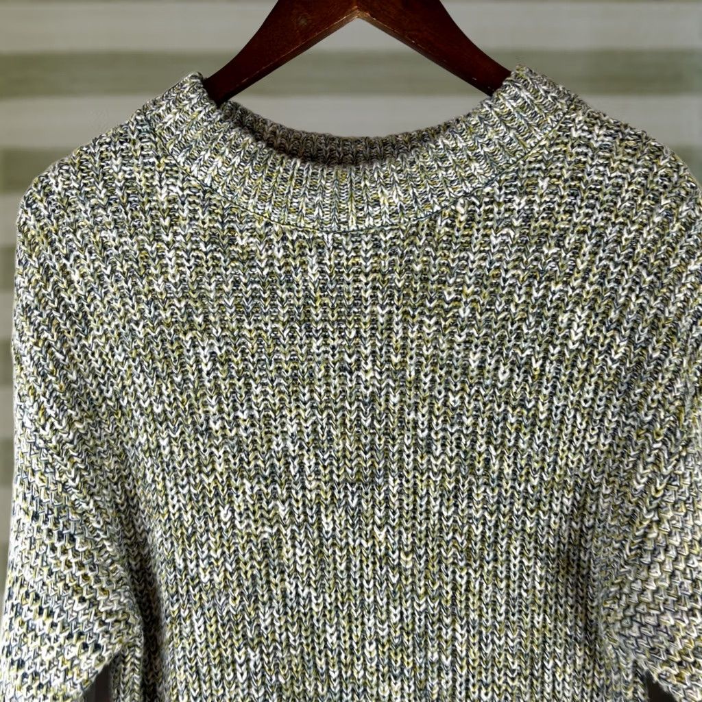 Vintage AVA & VIV Womens Size X Multi Textured Knit Sweater Green Blue - Cozy Pullover Size XL / US 12-14 / IT 48-50 - 1 Thumbnail
