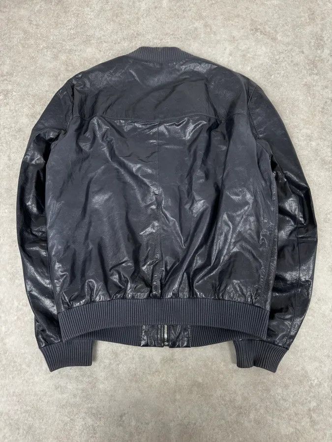 Prada AW2015 Prada Navy Leather Bomber Jacket Size US S / EU 44-46 / 1 - 4 Thumbnail
