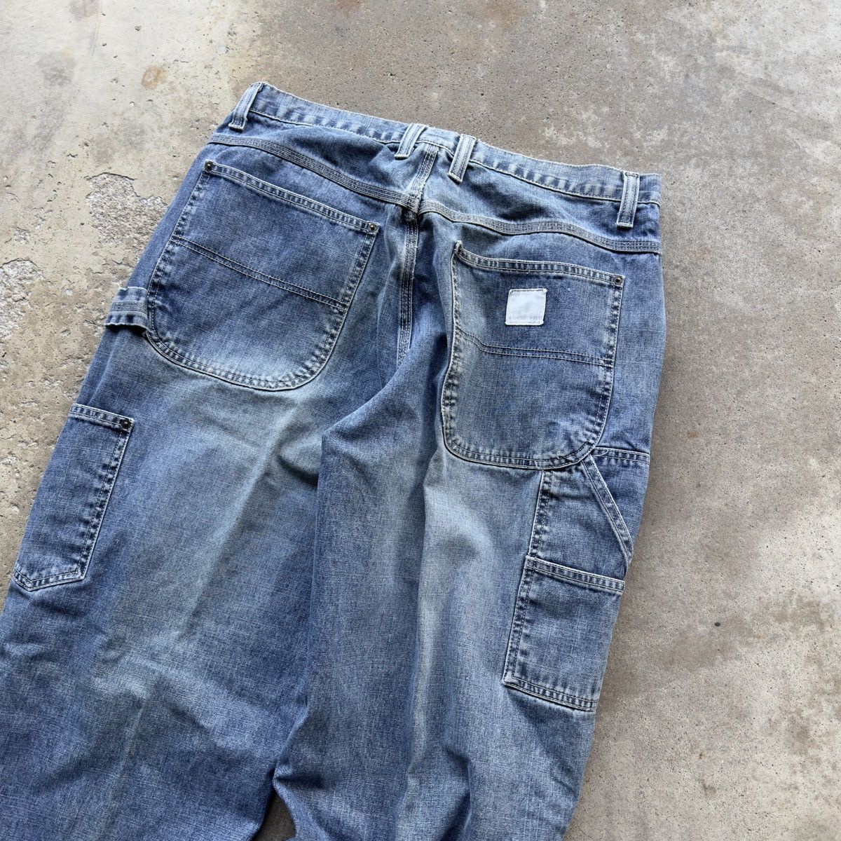 Vintage Faded Thrashed Wide Leg Carpenter Skater Jeans ERD Grunge Size US 34 / EU 50 - 9 Thumbnail