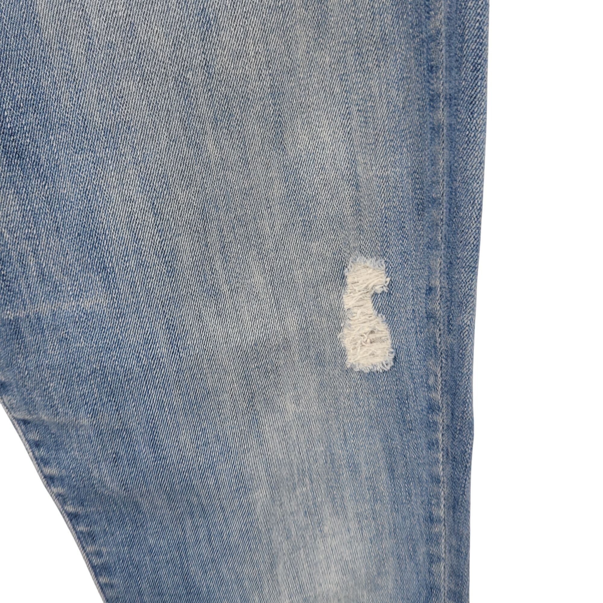 MOTHER Mother The Stunner Ankle Fray Graffiti Girl Jeans 29 Medium Size 29" - 9 Thumbnail