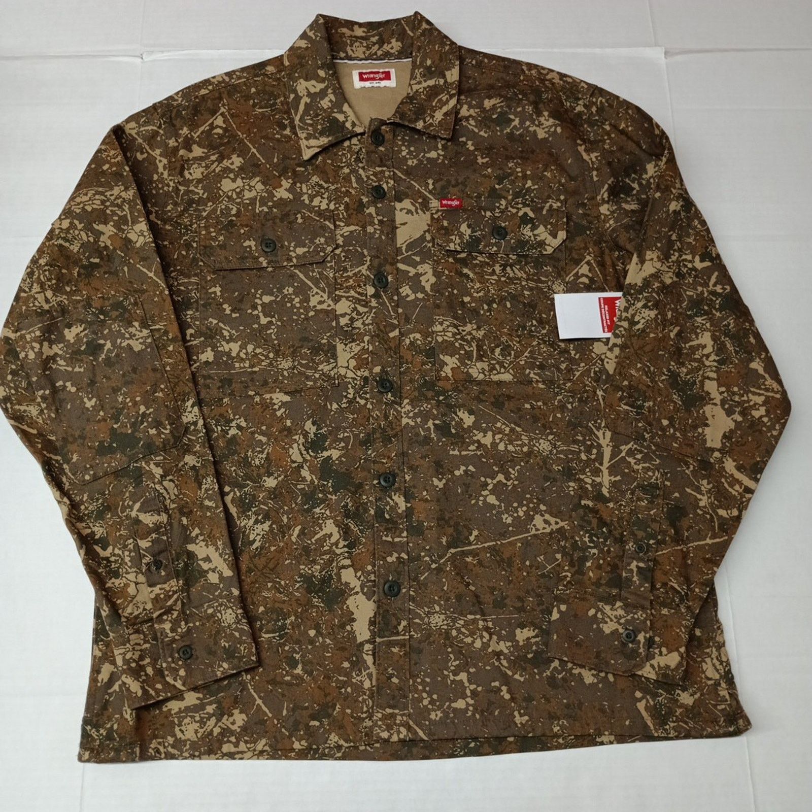 Wrangler Wrangler Camouflage Jacket Overshirt Shacket Size L Brown Size US L / EU 52-54 / 3 - 1 Thumbnail