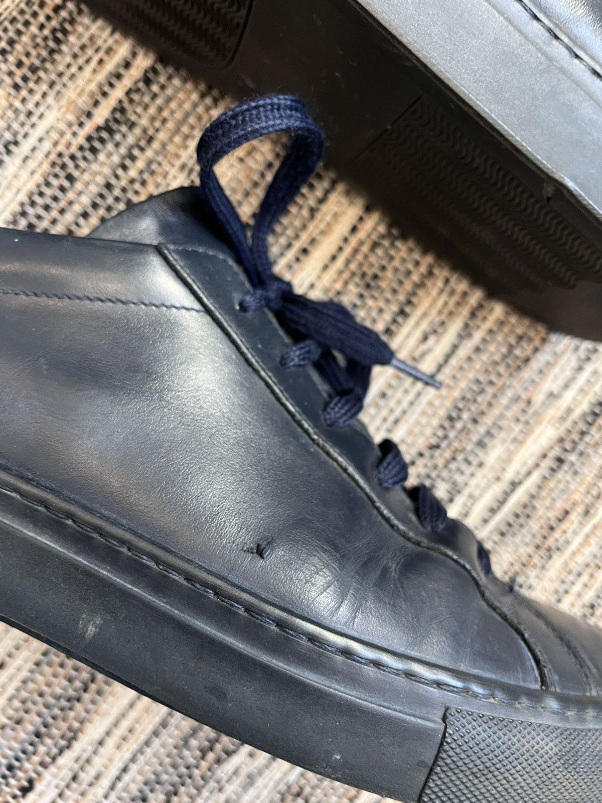 Common Projects × Designer Common Projects Achilles Low Sneakers Navy leather shoes Size US 8 / EU 41 - 8 Thumbnail