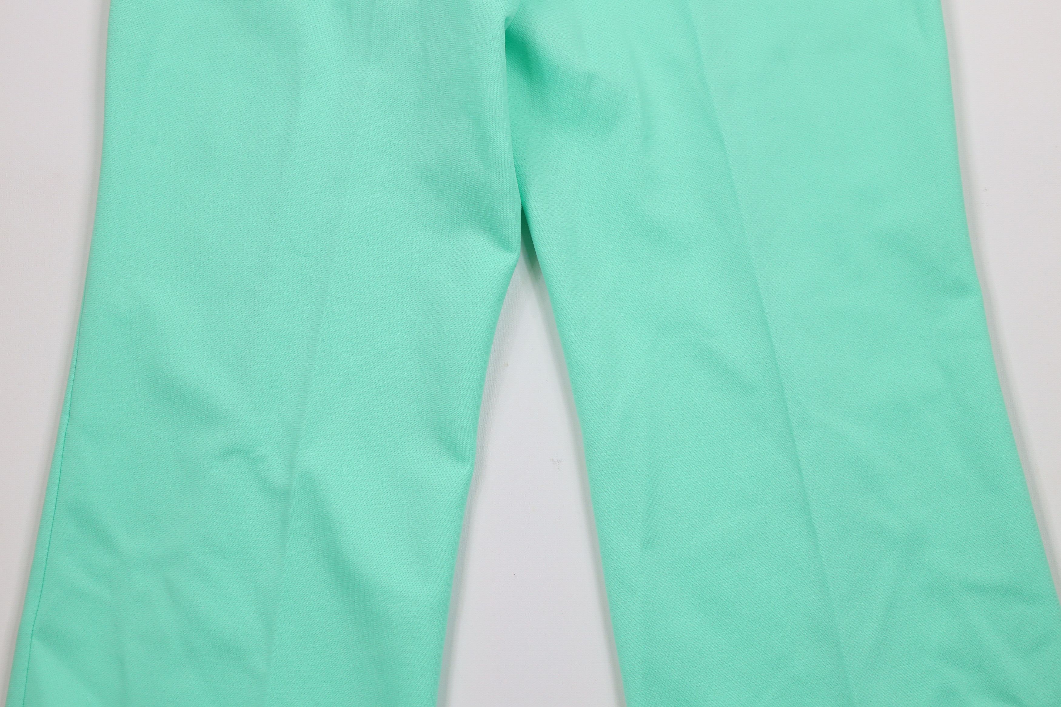 Vintage Vintage 70s Streetwear Bell Bottoms Pants Mint Green USA Size 38" / US 16 / IT 52 - 9 Thumbnail