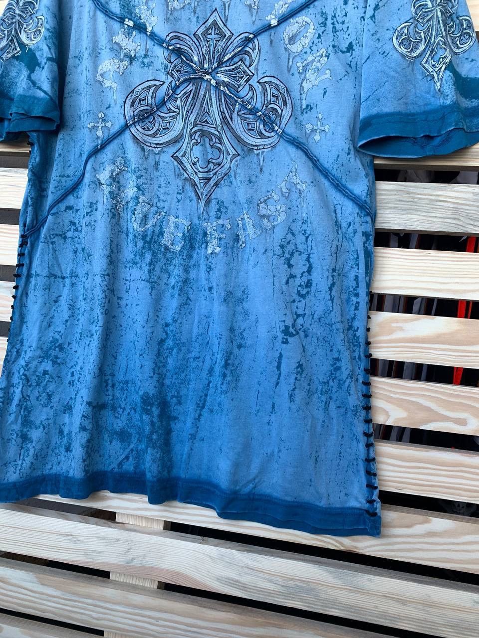 Affliction AFFLICTION CRAZY Y2K PRINTED 90s ERA T SHIRT Size US M / EU 48-50 / 2 - 3 Thumbnail