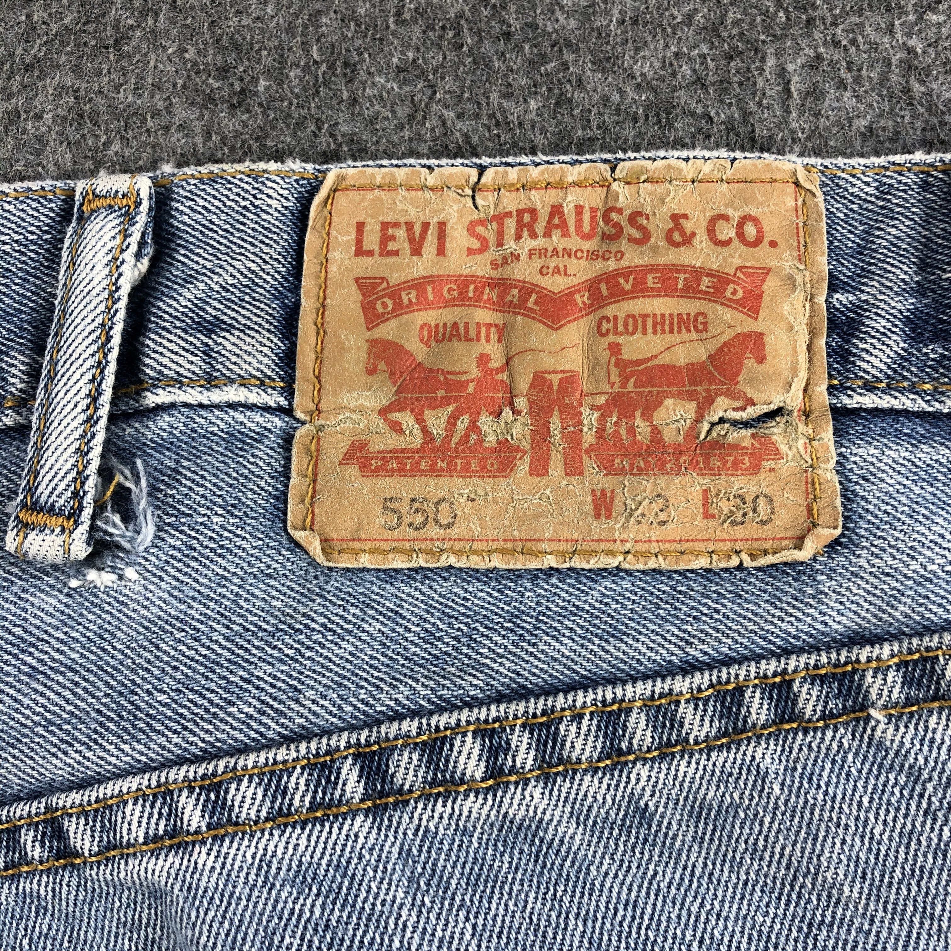 Levi's Vintage Blue Wash Levis 550 Jeans-J1719 Size US 42 / EU 58 - 5 Thumbnail