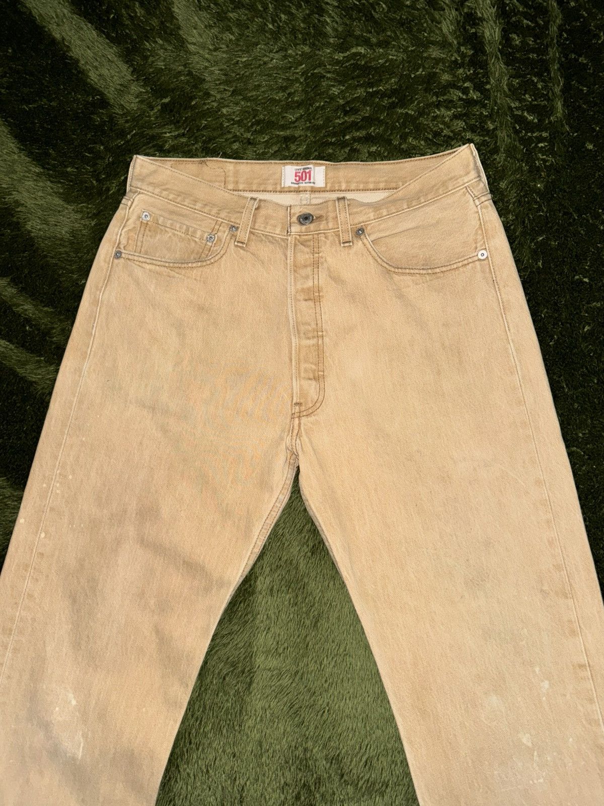 Levi's [W34/L32] Levi’s 501 USA Vintage Wash Beige Denim Pants Size US 34 / EU 50 - 5 Thumbnail