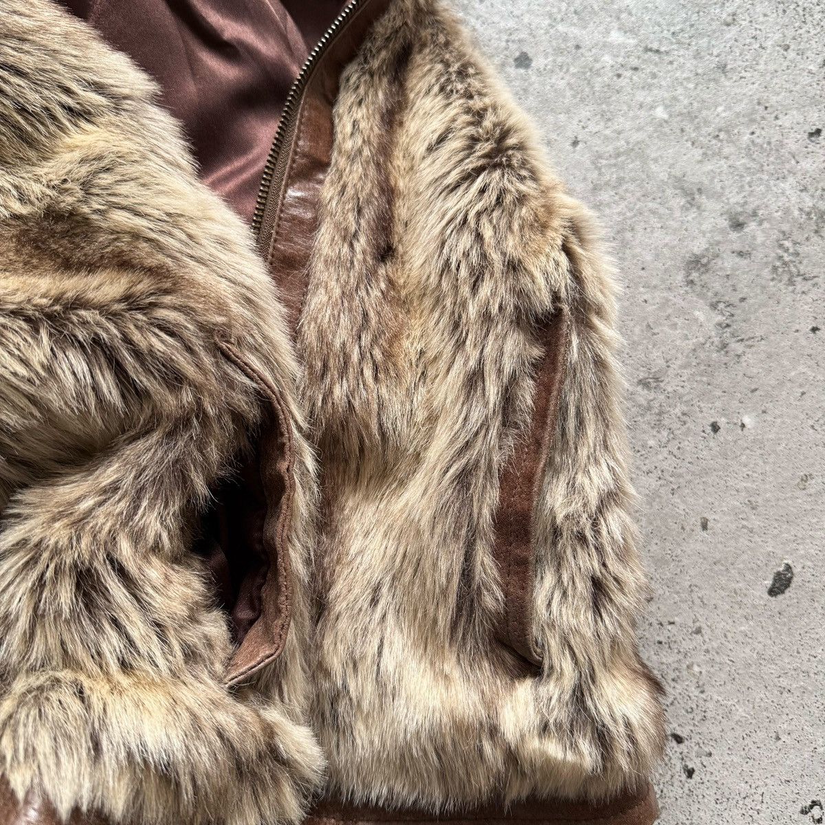 River Island River Island Vintage Wmns Faux Fur Short Jacket Brown Beige Size S / US 4 / IT 40 - 6 Thumbnail