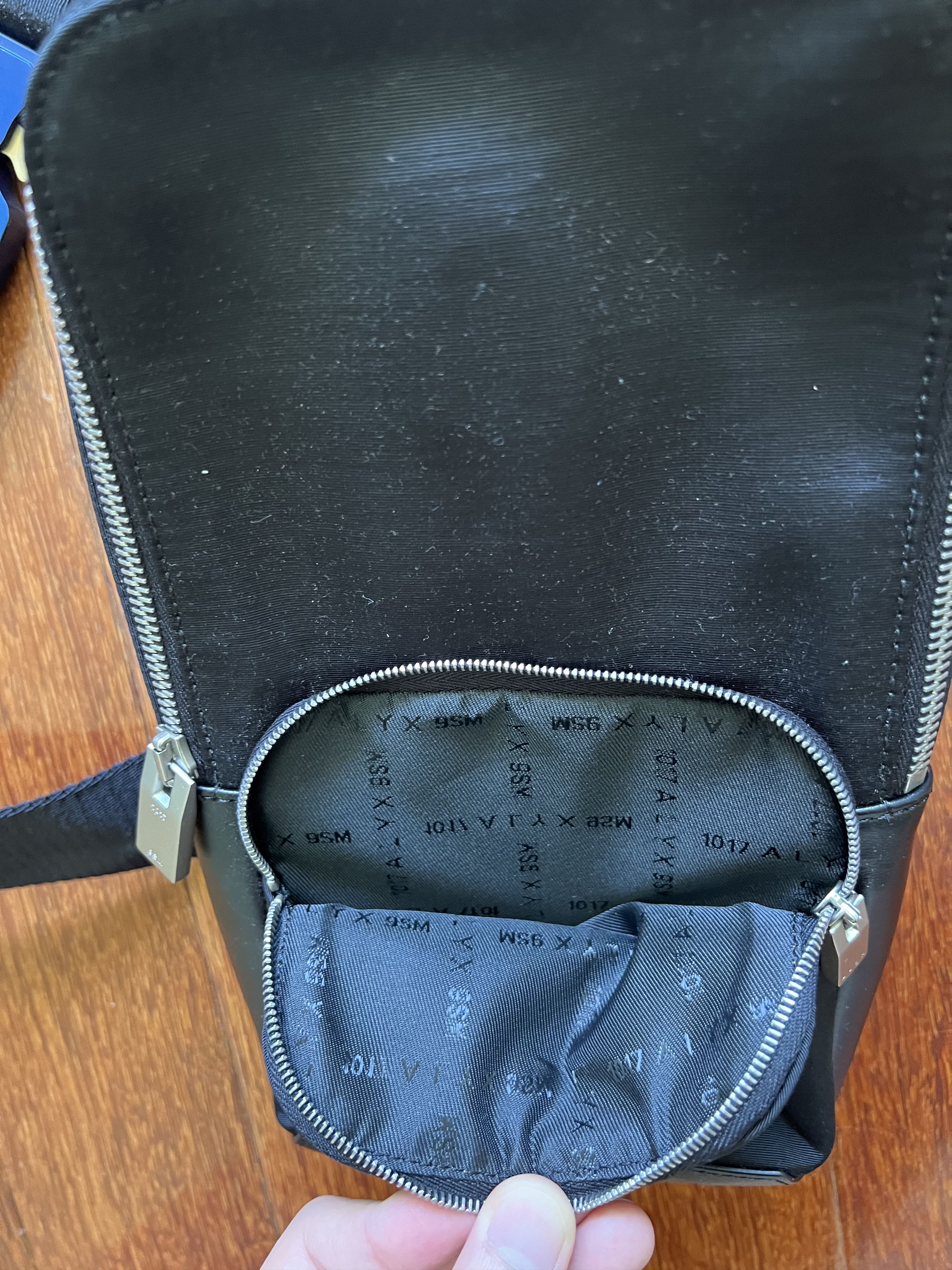 1017 ALYX 9SM 💚 2021 Alyx x END. Black Nylon Crossbody with Blue Buckle Size ONE SIZE - 8 Thumbnail