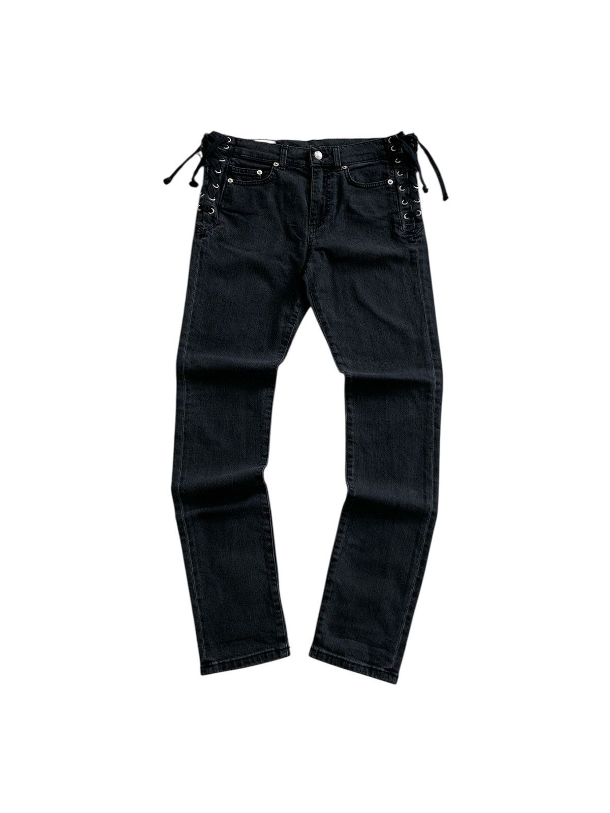 Alexander McQueen Alexander McQueen Lace Up Skinny Jeans Size US 26 / EU 42 - 1 Thumbnail