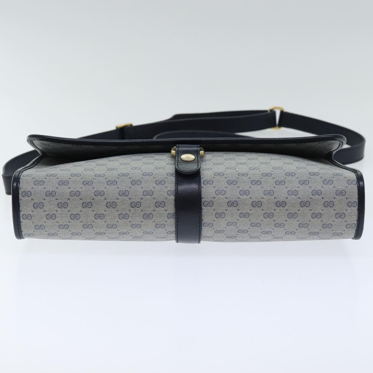Gucci GUCCI Micro GG Supreme Shoulder Bag Navy Gold 001 115 001 Size ONE SIZE - 9 Thumbnail