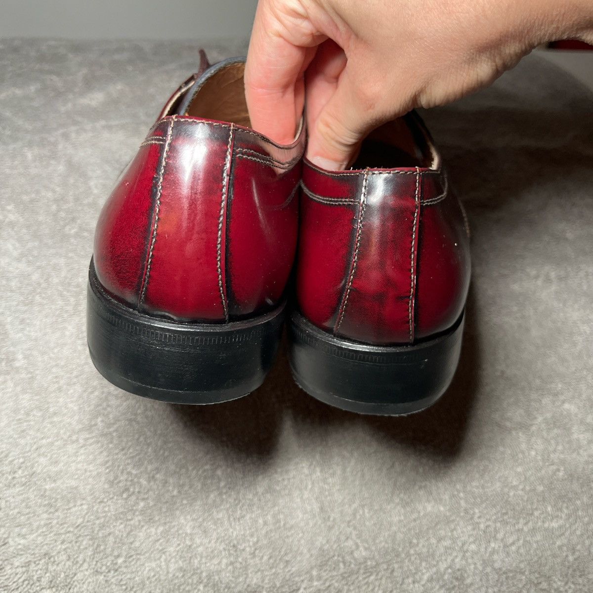 Other Burgundy Leather Oxford Shoe Size US 8.5 / EU 41-42 - 4 Thumbnail